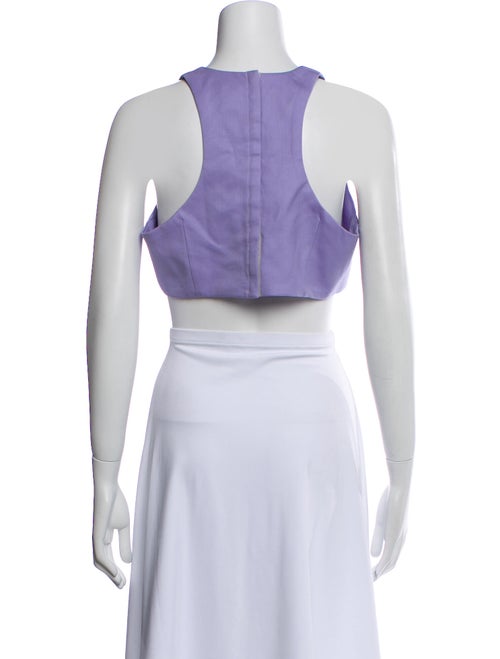 Marcell Von Berlin Virgin Wool Halterneck Crop Top