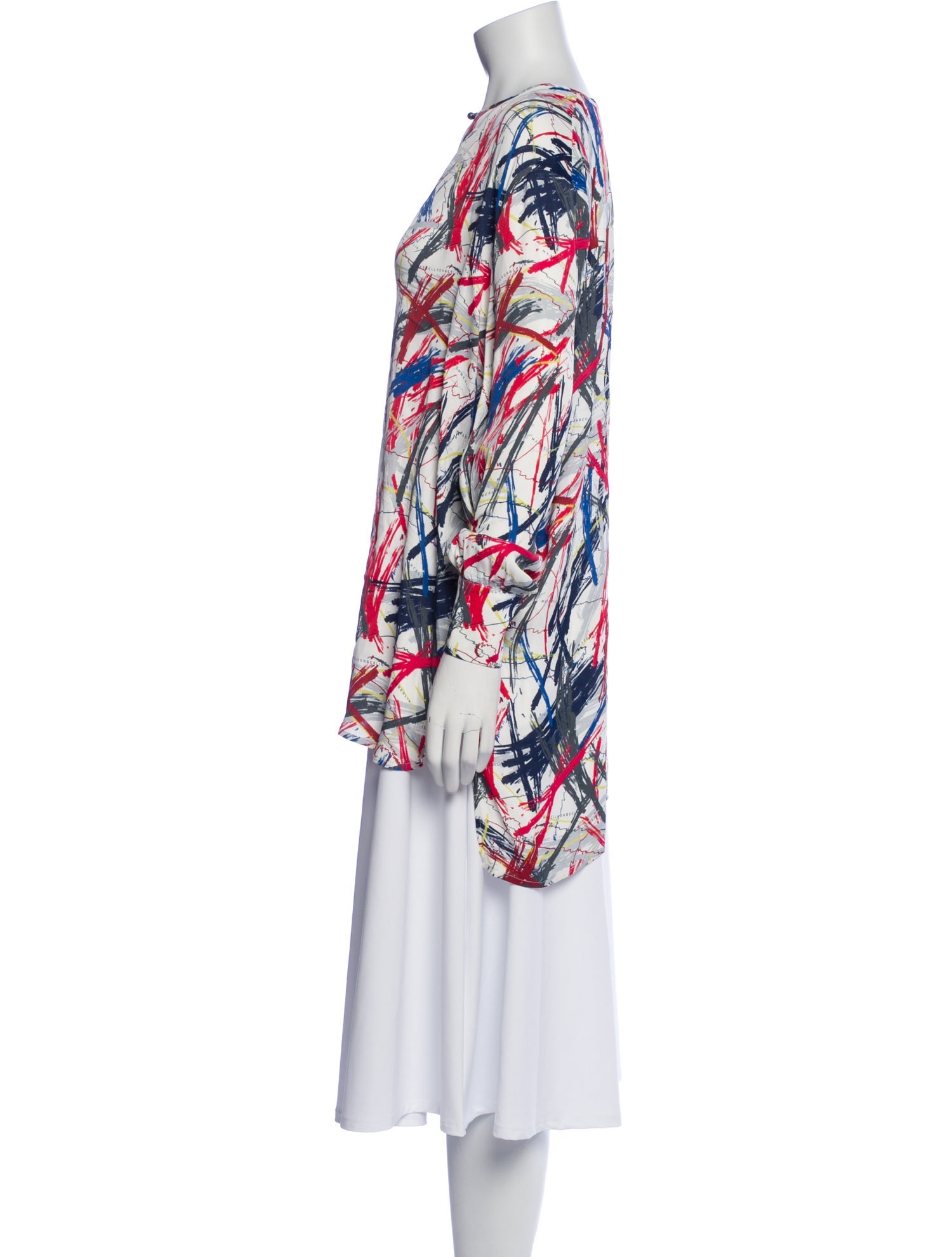 Marcell Von Berlin Printed Scoop Neck Tunic w/ Tags