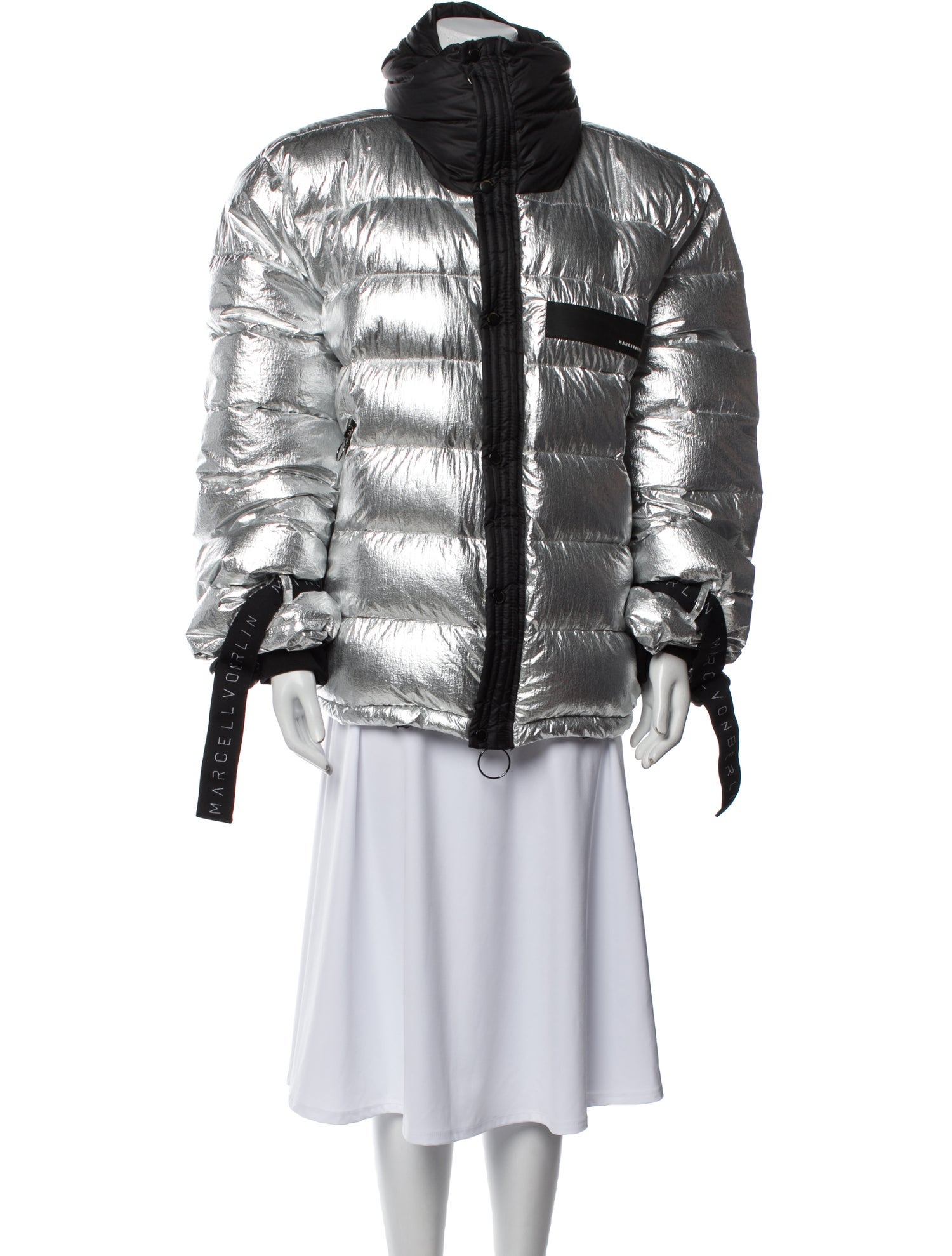 Marcell Von Berlin Colorblock Pattern Down Jacket w/ Tags