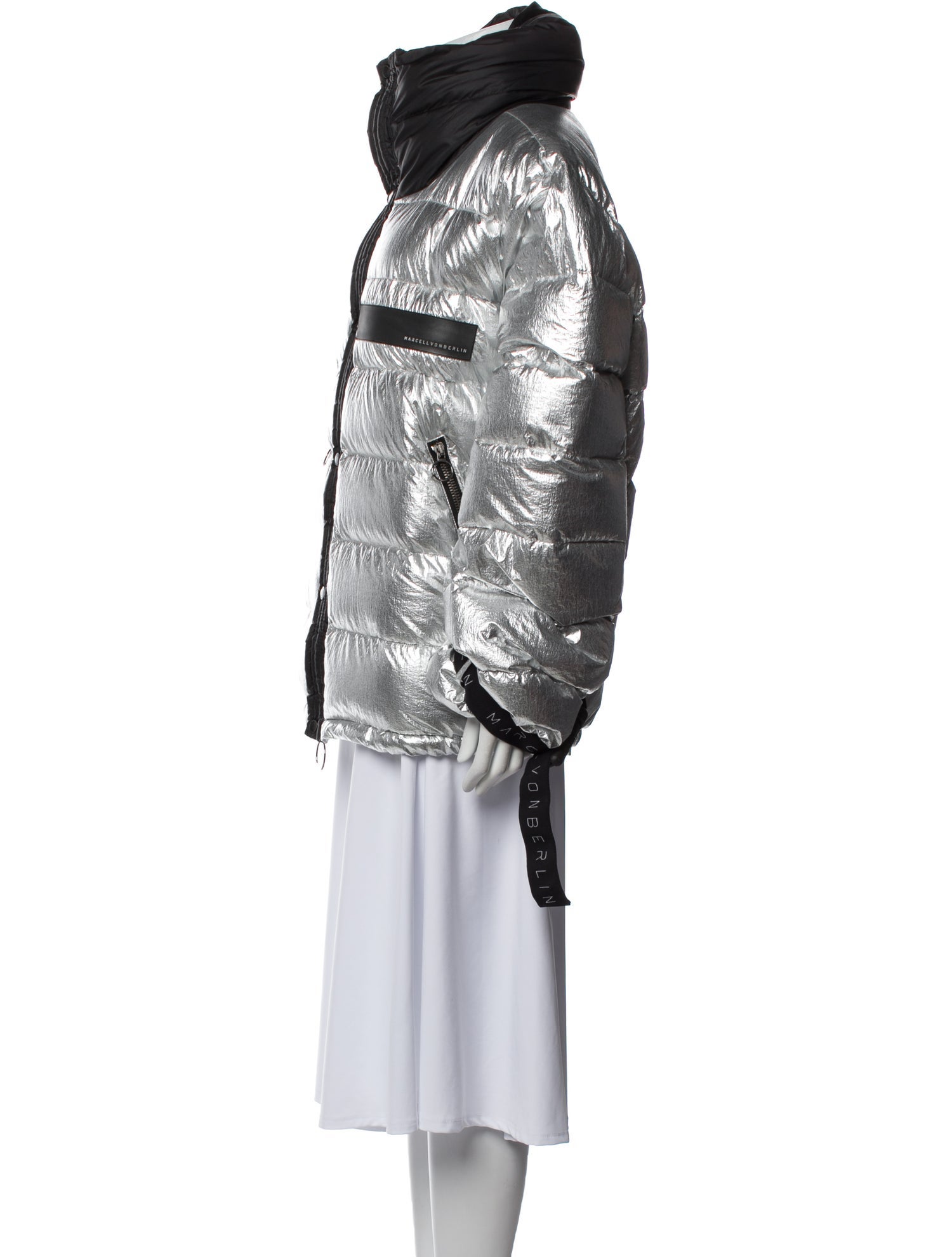 Marcell Von Berlin Colorblock Pattern Down Jacket w/ Tags