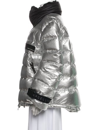 Marcell Von Berlin Striped Down Jacket