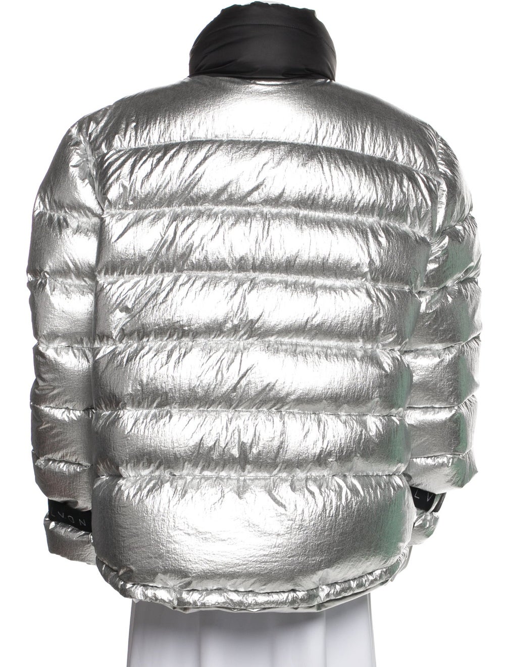 Marcell Von Berlin Down Jacket Striped Stand Coll… - image 3