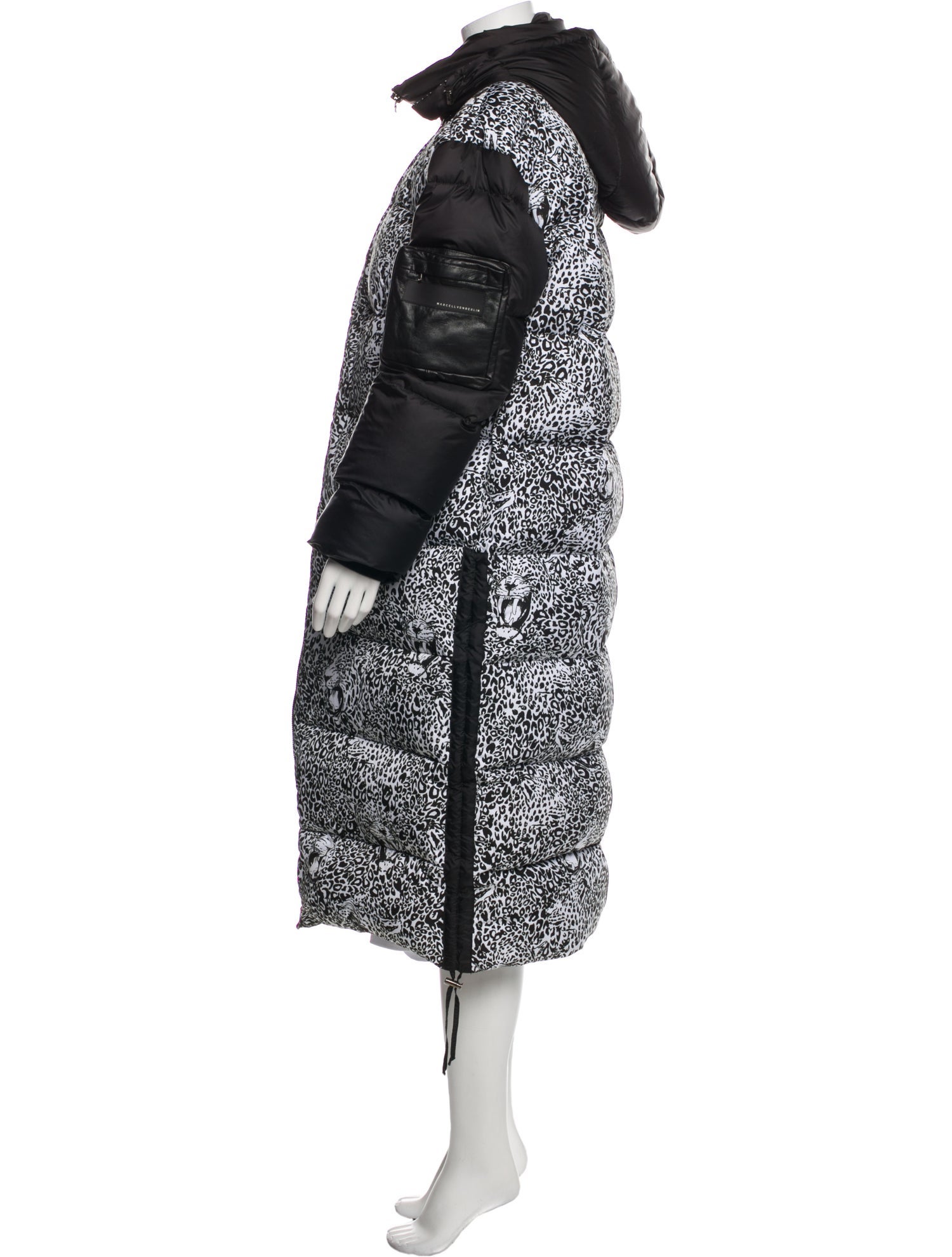 Marcell Von Berlin Animal Print Down Coat w/ Tags