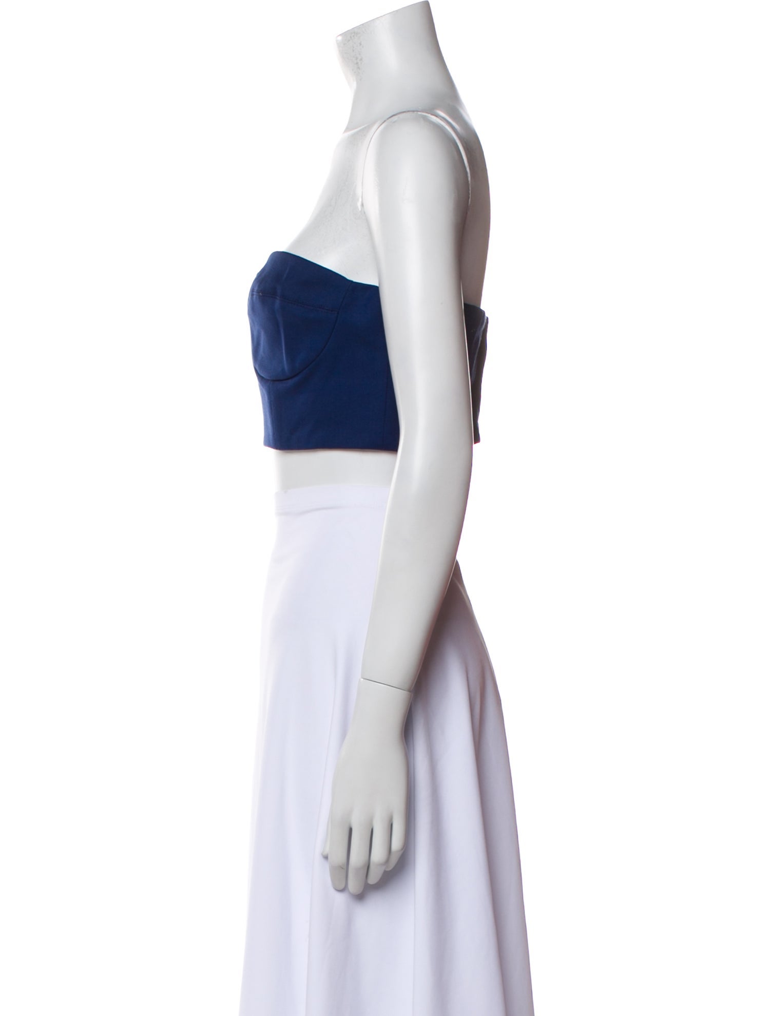 Marcell Von Berlin Virgin Wool Strapless Crop Top w/ Tags
