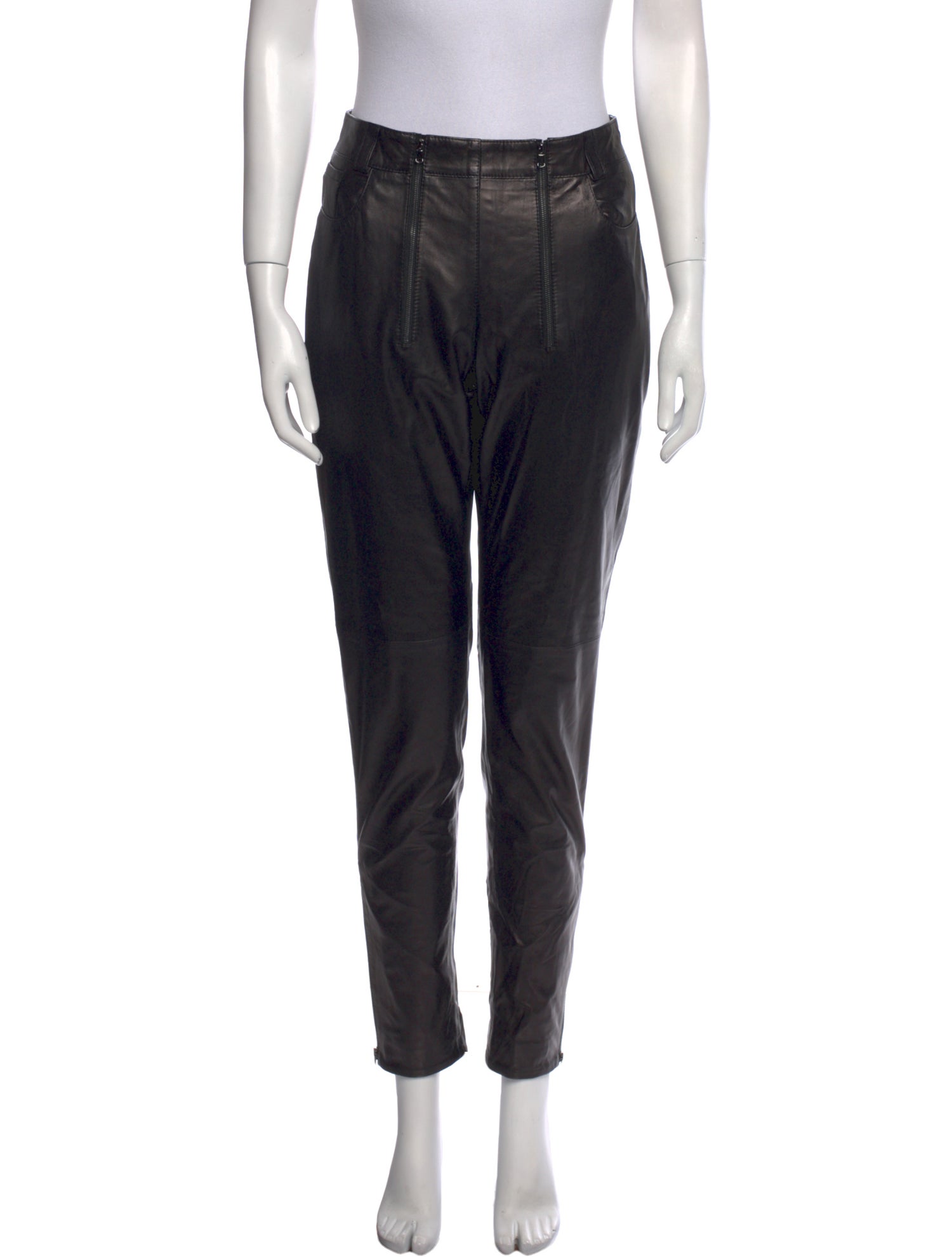 Marcell Von Berlin Lambskin Skinny Leg Pants