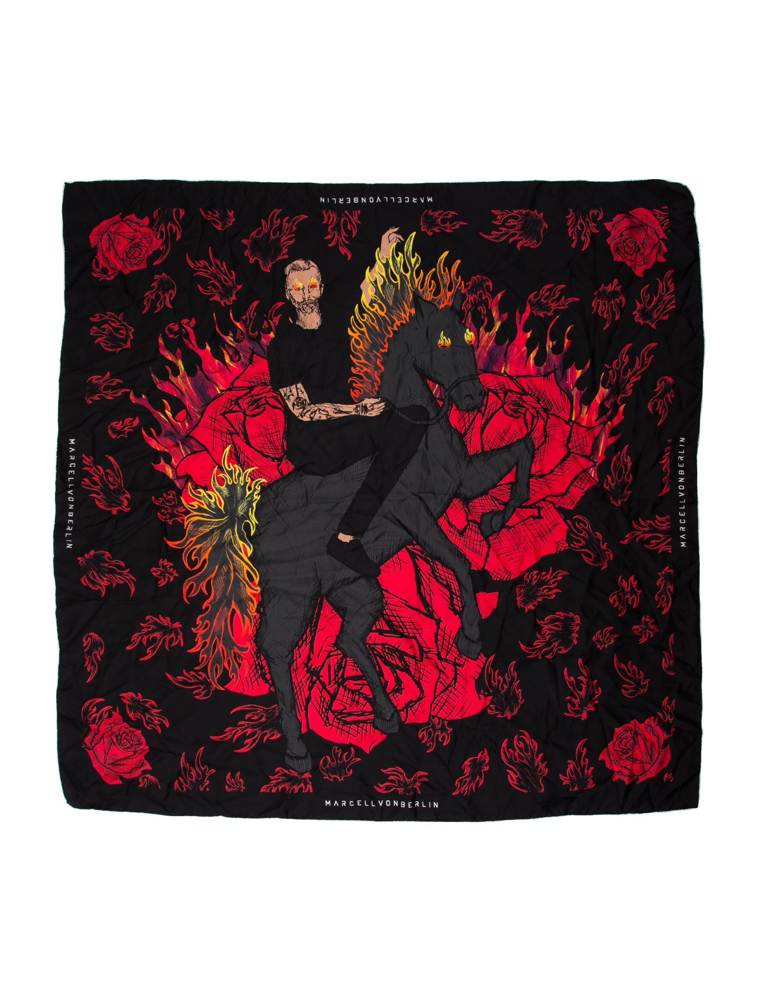 Marcell Von Berlin Silk Printed Scarf w/ Tags