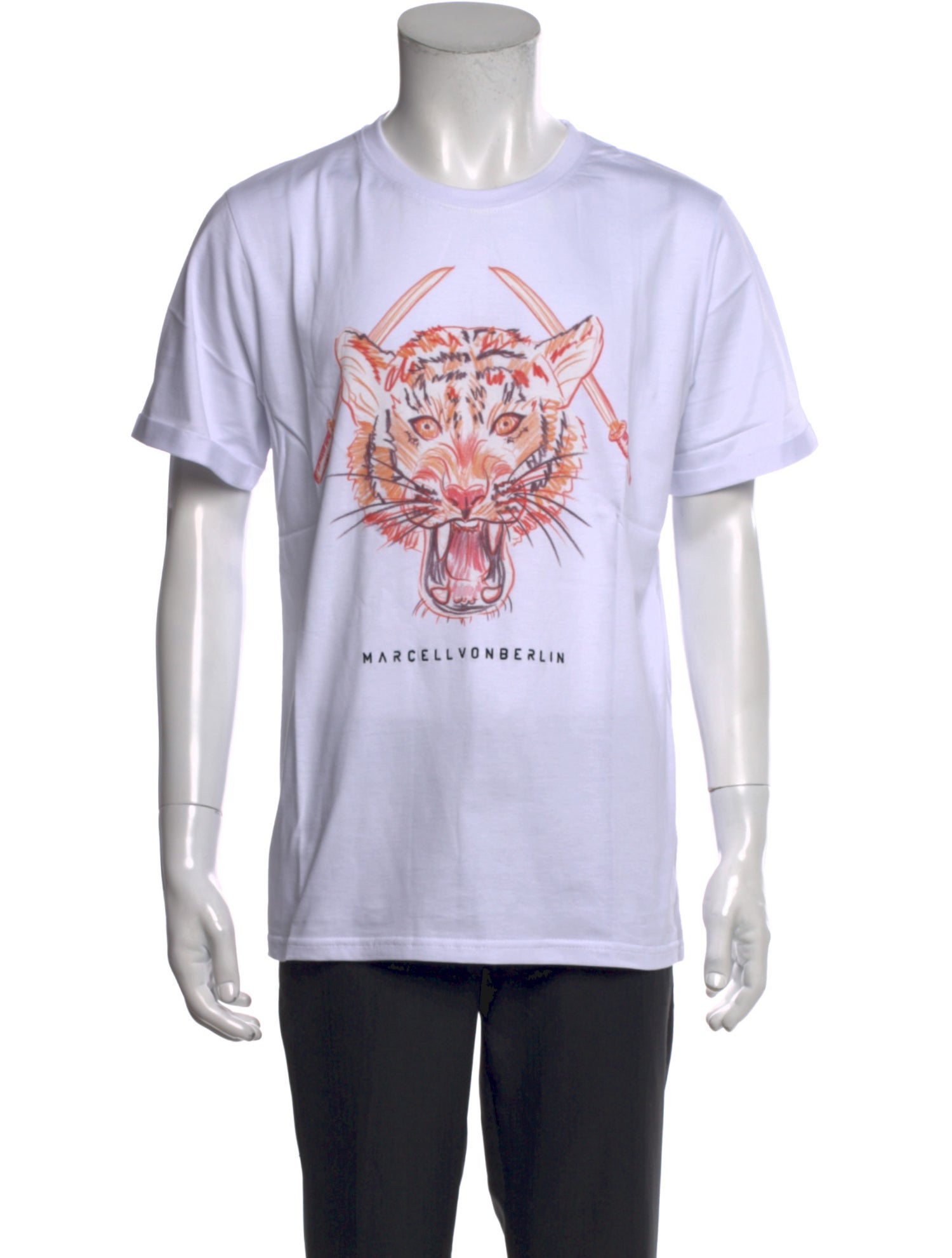 Marcell Von Berlin Graphic Print Crew Neck T-Shirt w/ Tags