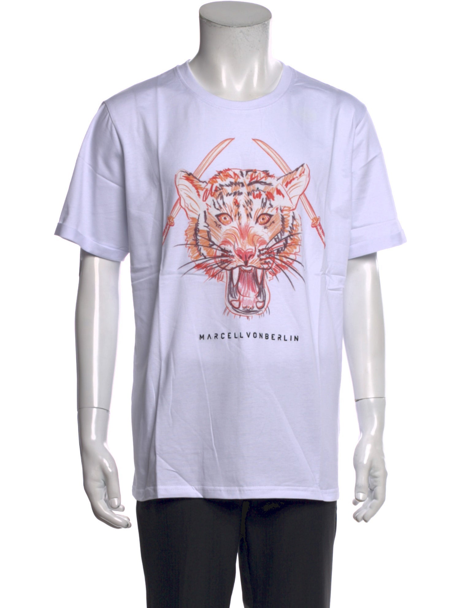 Marcell Von Berlin Graphic Print Crew Neck T-Shirt w/ Tags