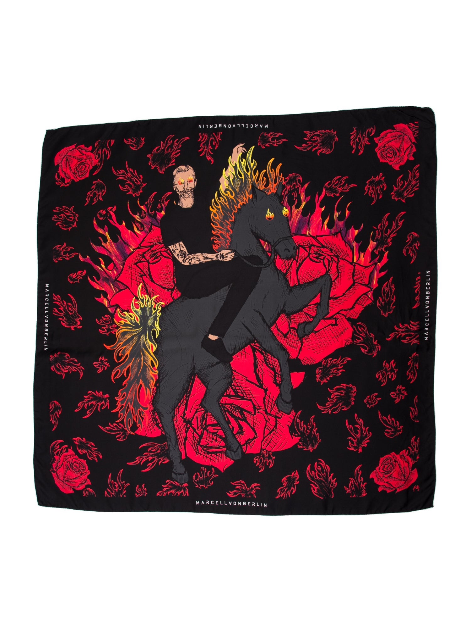 Marcell Von Berlin Silk Printed Scarf