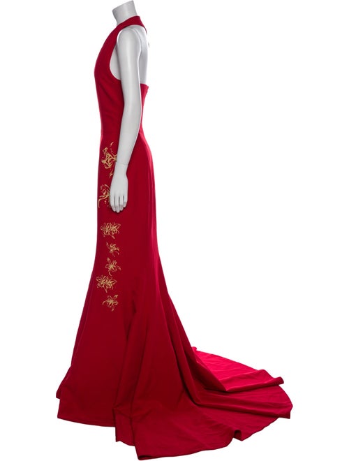 Marcell Von Berlin One-Shoulder Long Dress