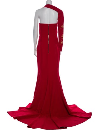 Marcell Von Berlin One-Shoulder Long Dress