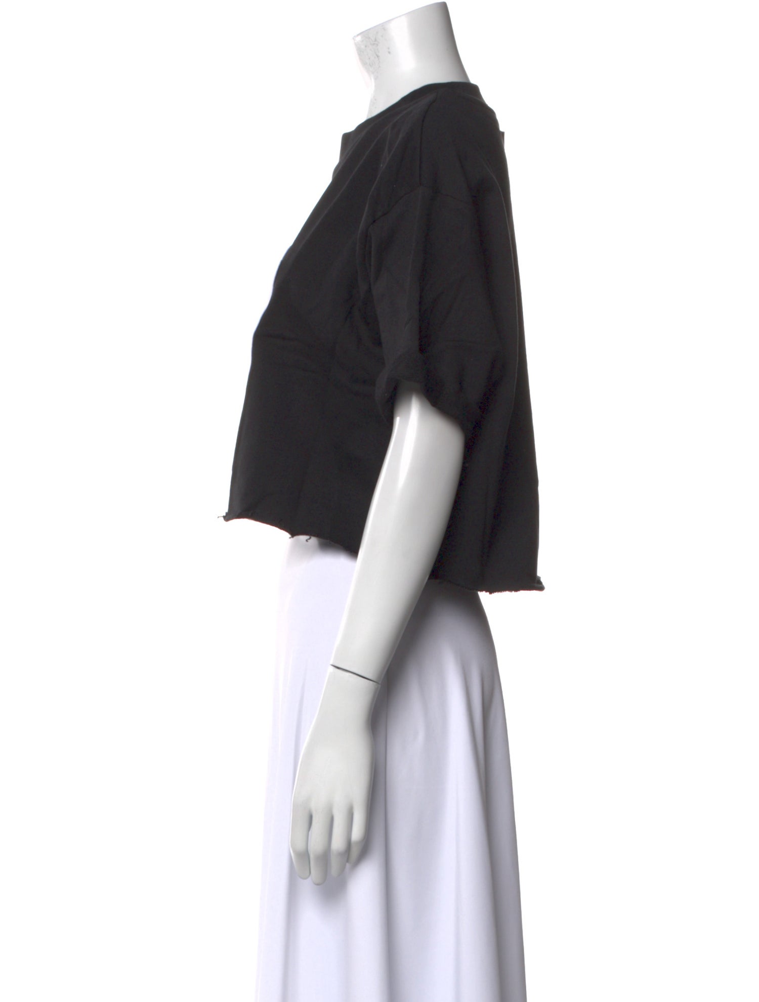 Marcell Von Berlin Graphic Print Crew Neck Crop Top