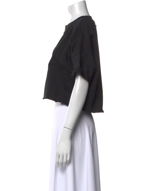 Marcell Von Berlin Graphic Print Crew Neck Crop Top