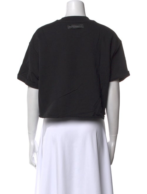 Marcell Von Berlin Graphic Print Crew Neck Crop Top