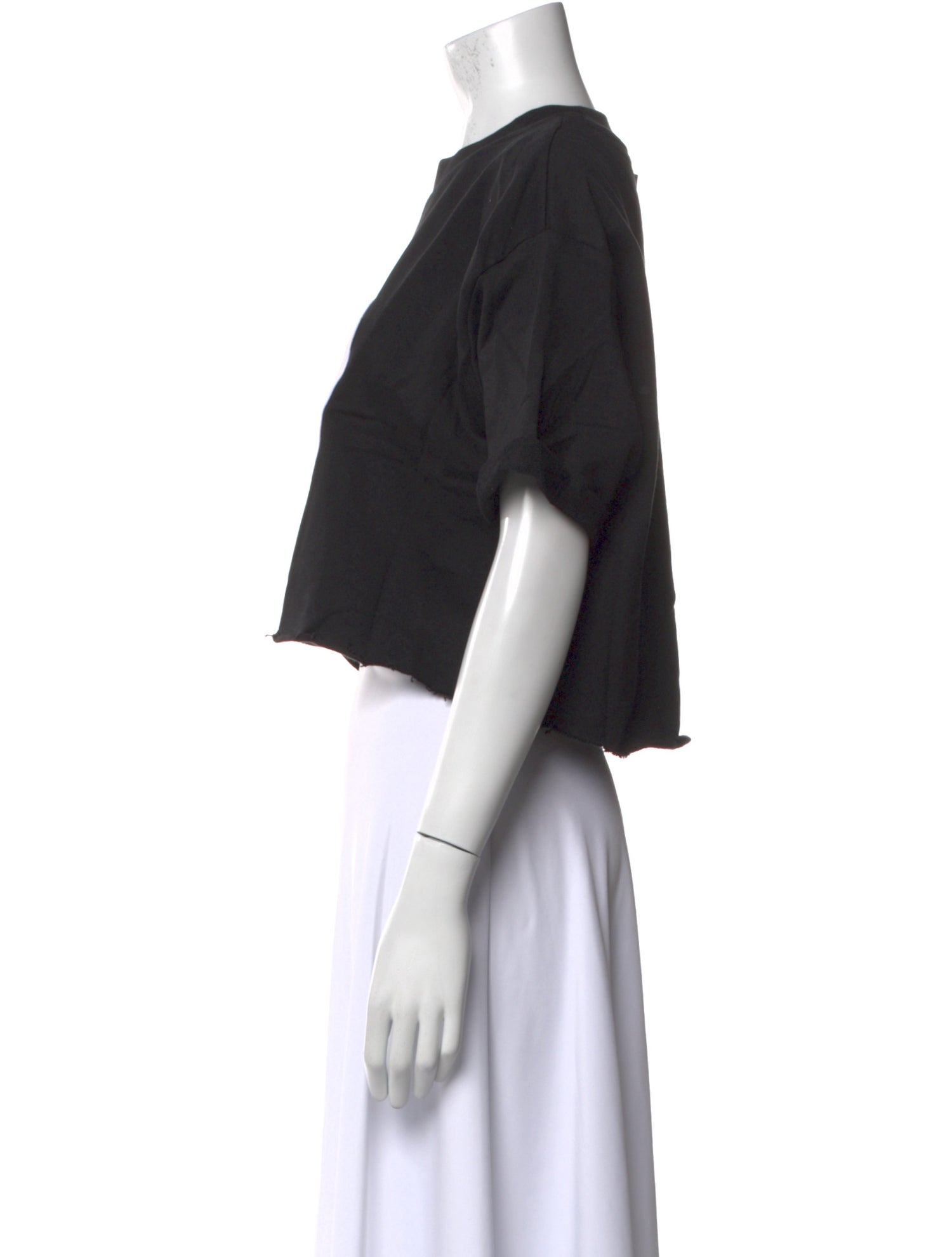 Marcell Von Berlin Graphic Print Crew Neck Crop Top