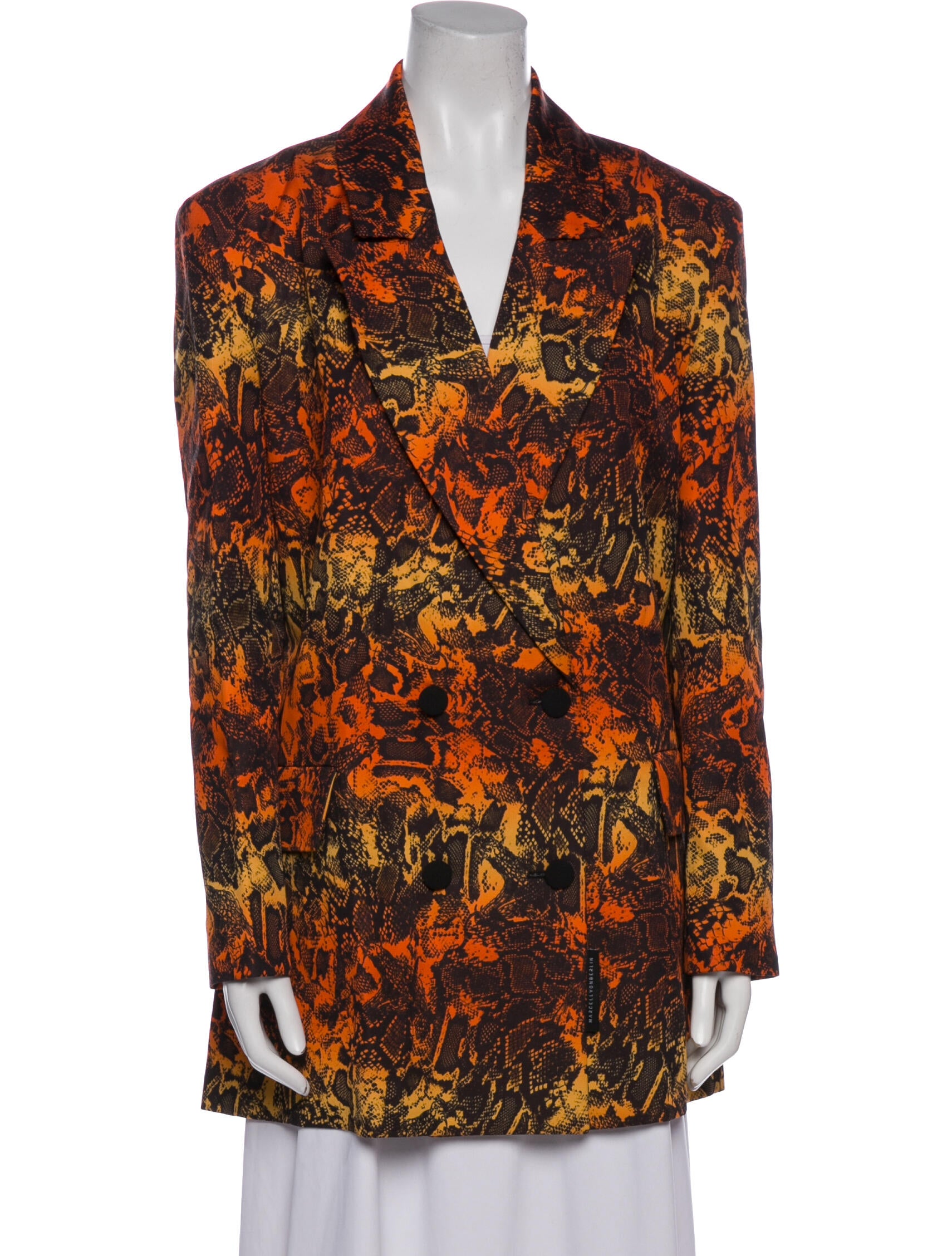 Marcell Von Berlin Animal Print Coat w/ Tags