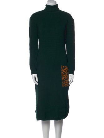 Marcell Von Berlin Virgin Wool Midi Length Dress