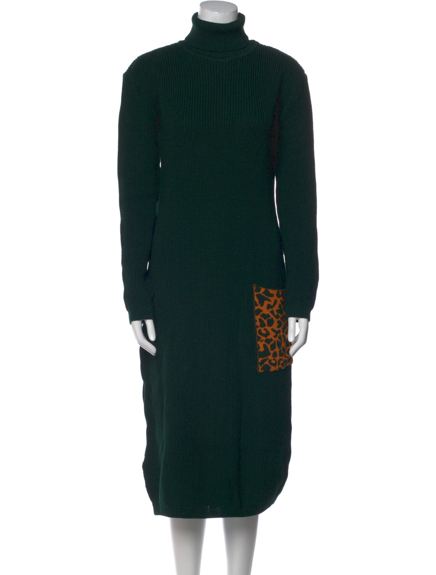 Marcell Von Berlin Virgin Wool Midi Length Dress