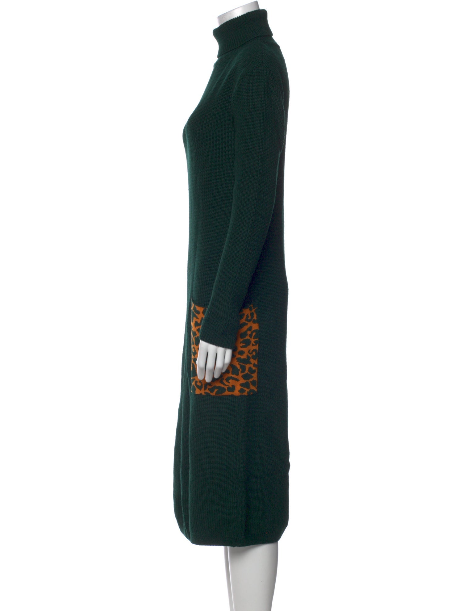 Marcell Von Berlin Virgin Wool Midi Length Dress