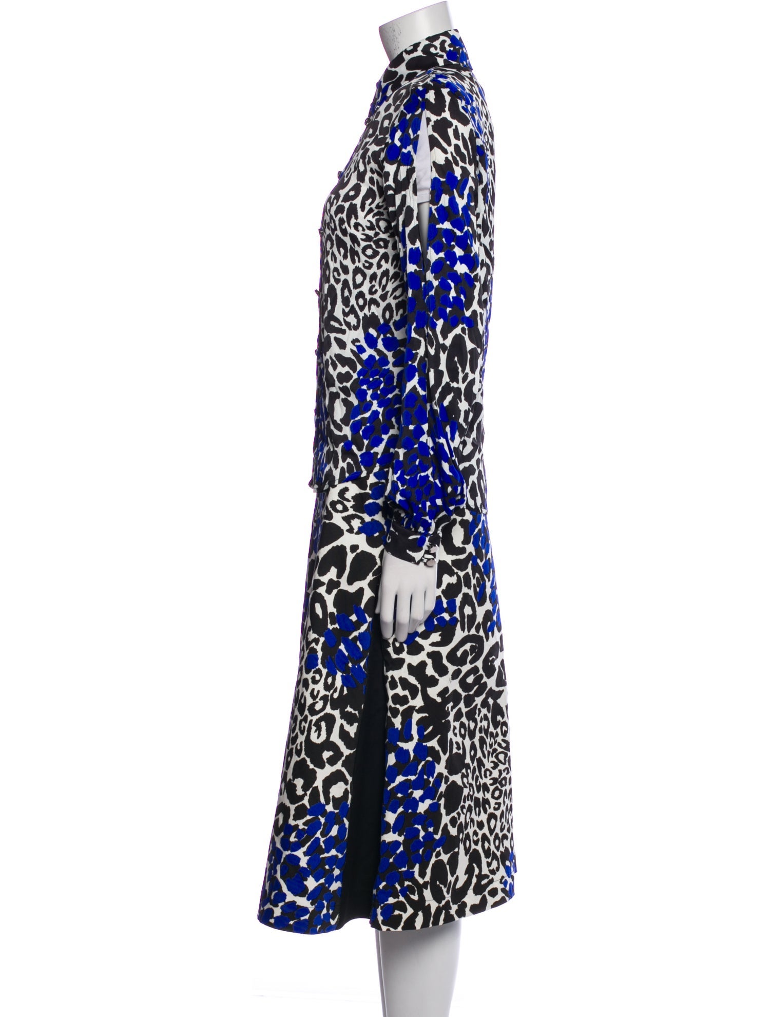 Marcell Von Berlin Animal Print Cutout Accent Skirt Set w/ Tags