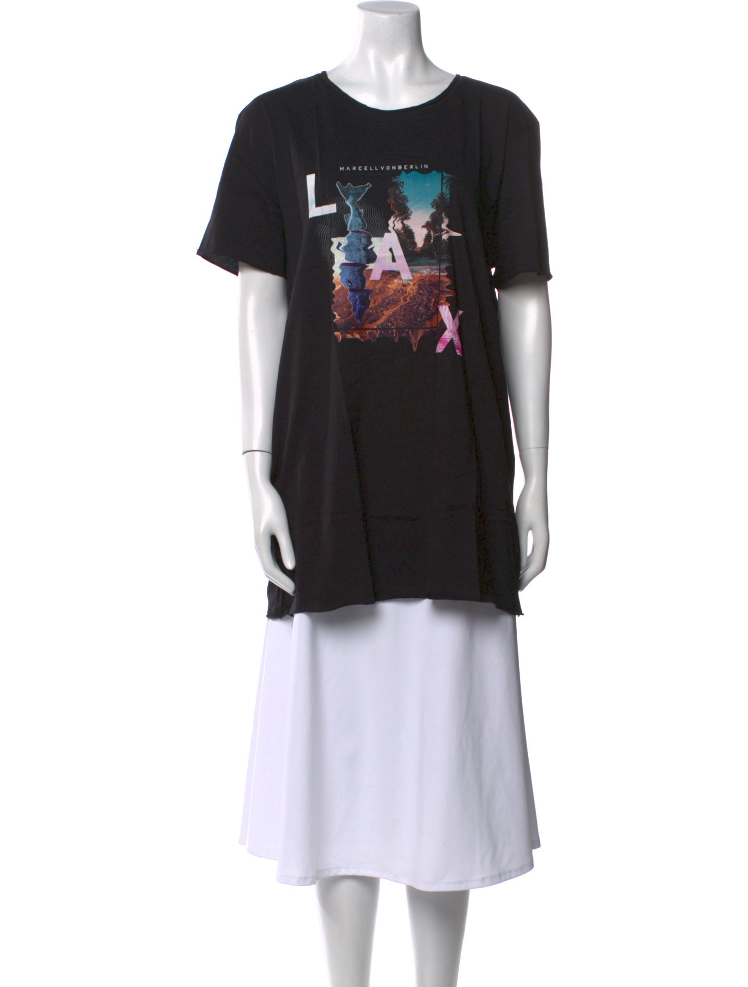 Marcell Von Berlin Graphic Print Crew Neck T-Shirt w/ Tags