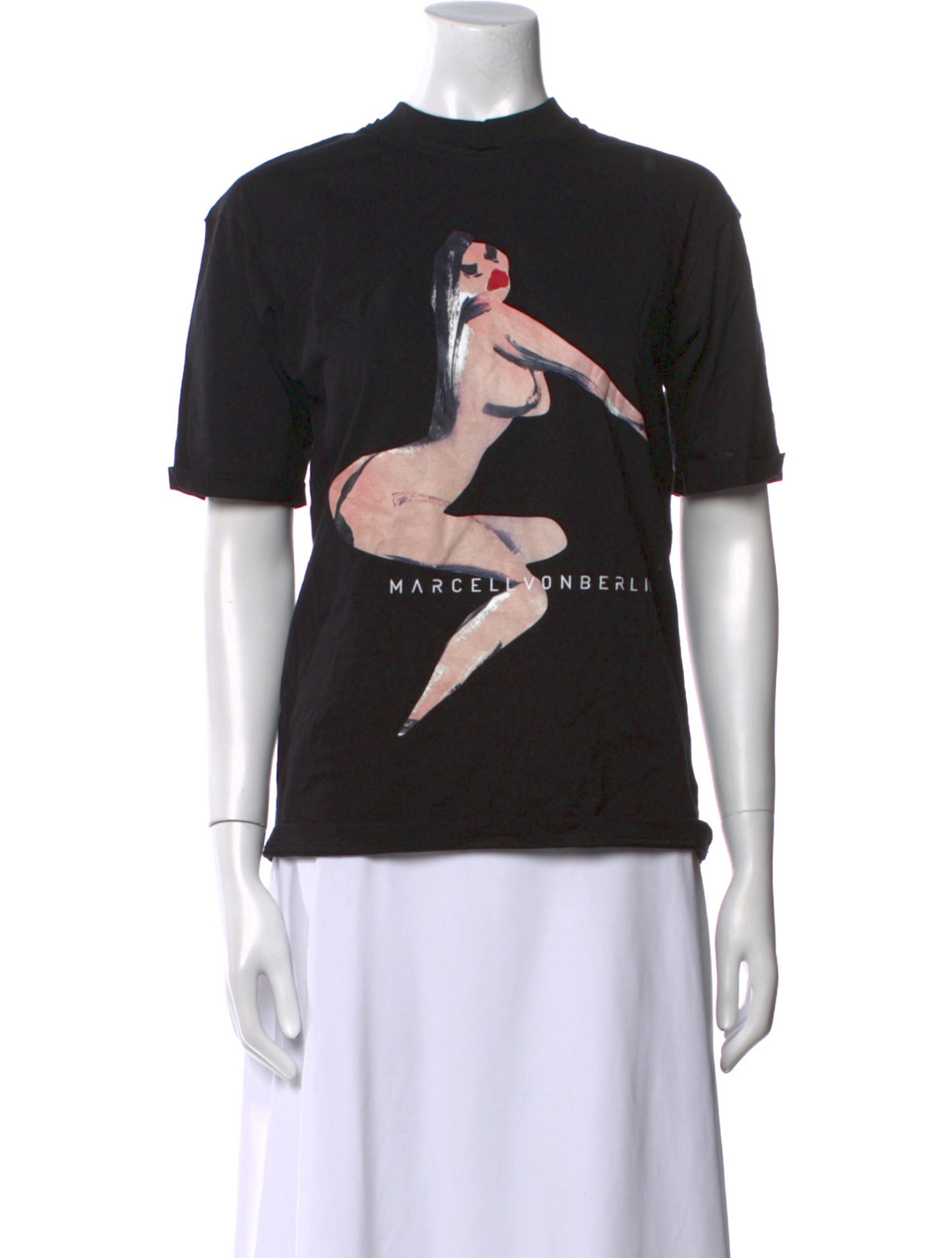 Marcell Von Berlin Graphic Print Crew Neck T-Shirt w/ Tags