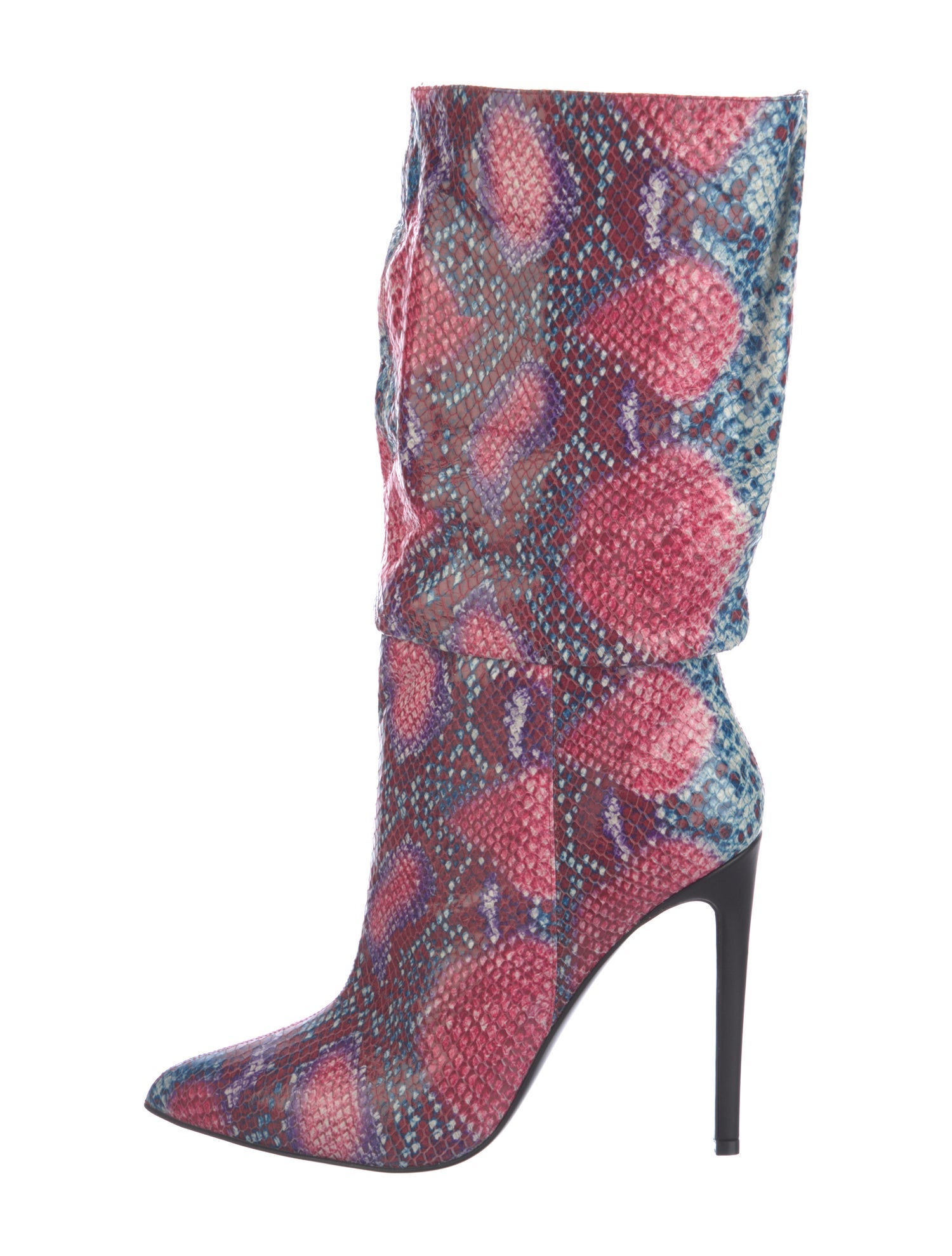 Marcell Von Berlin Leather Animal Print Boots