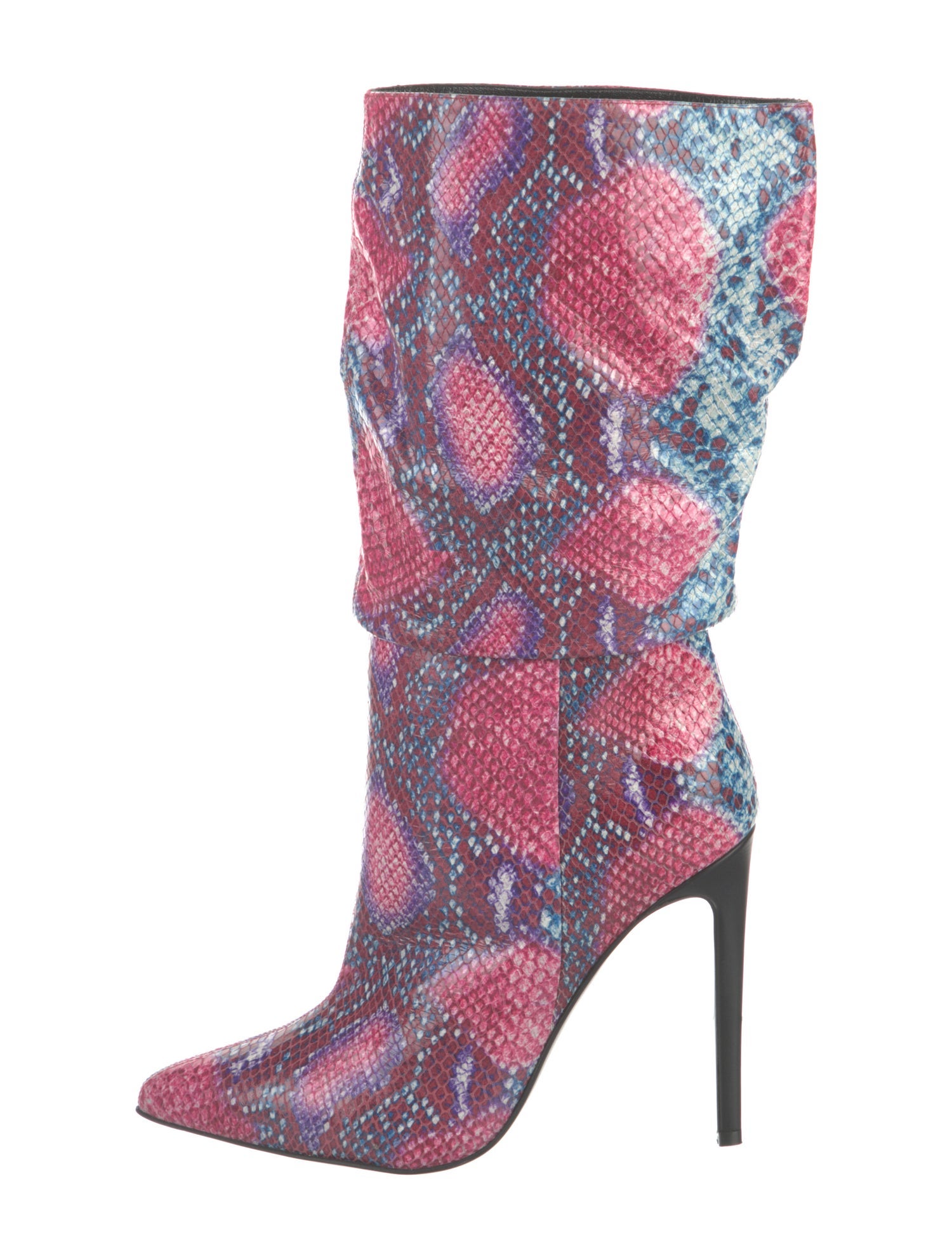 Marcell Von Berlin Leather Animal Print Boots