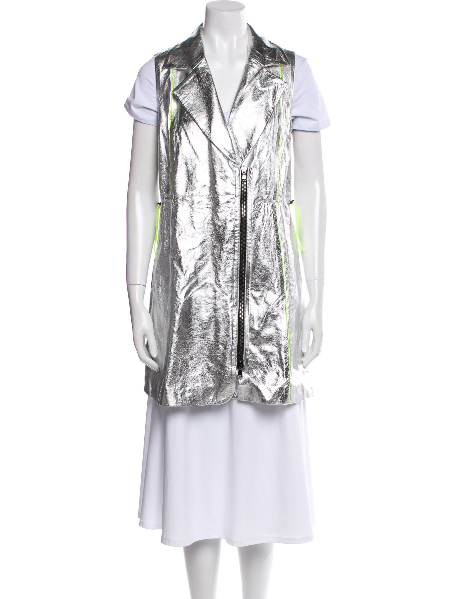 Marcell Von Berlin Lamb Leather Printed Vest