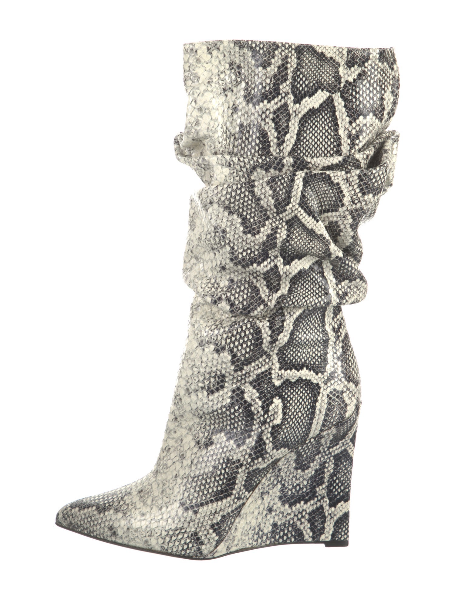 Marcell Von Berlin Snakeskin Animal Print Boots