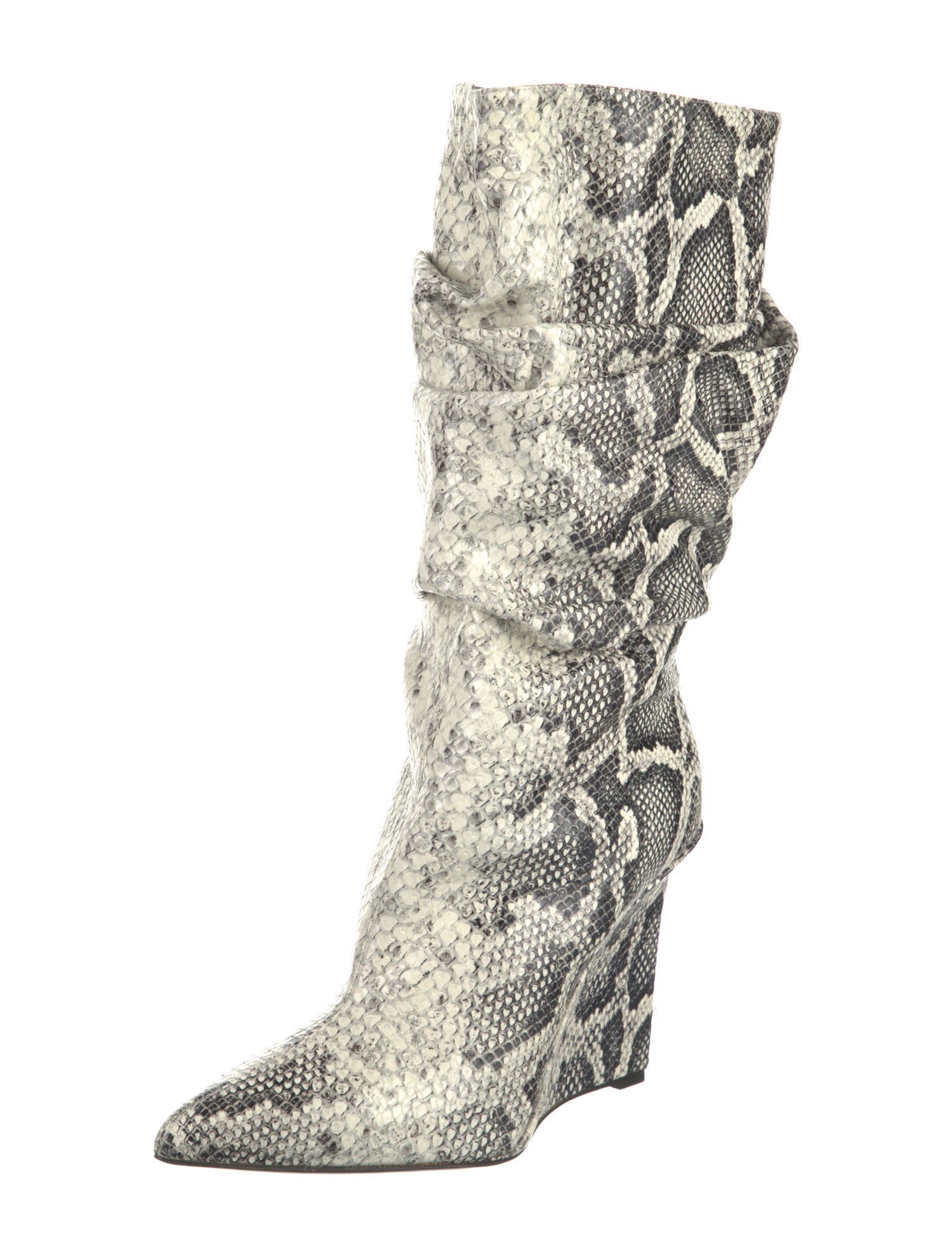 Marcell Von Berlin Snakeskin Animal Print Boots
