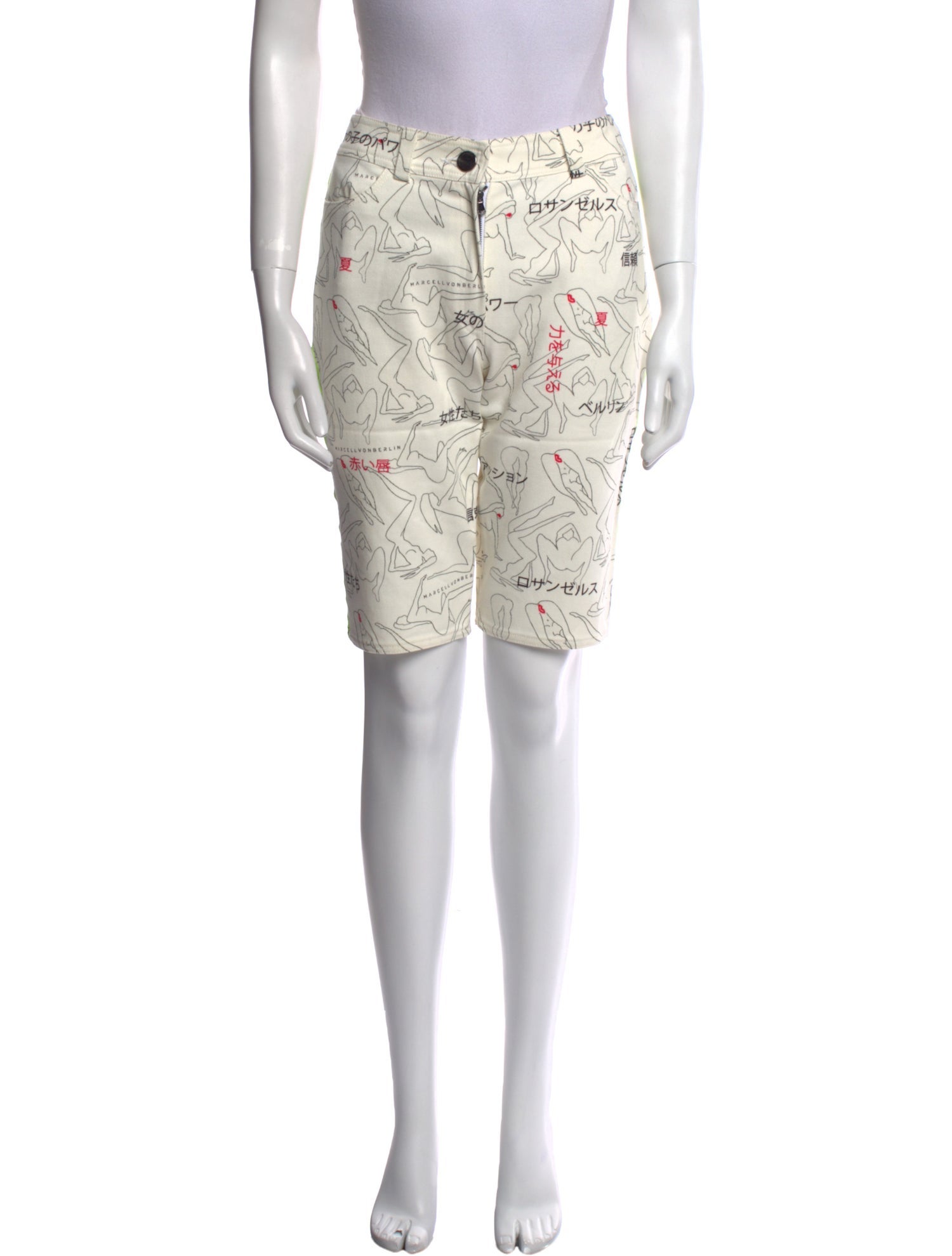 Marcell Von Berlin Printed Knee-Length Shorts