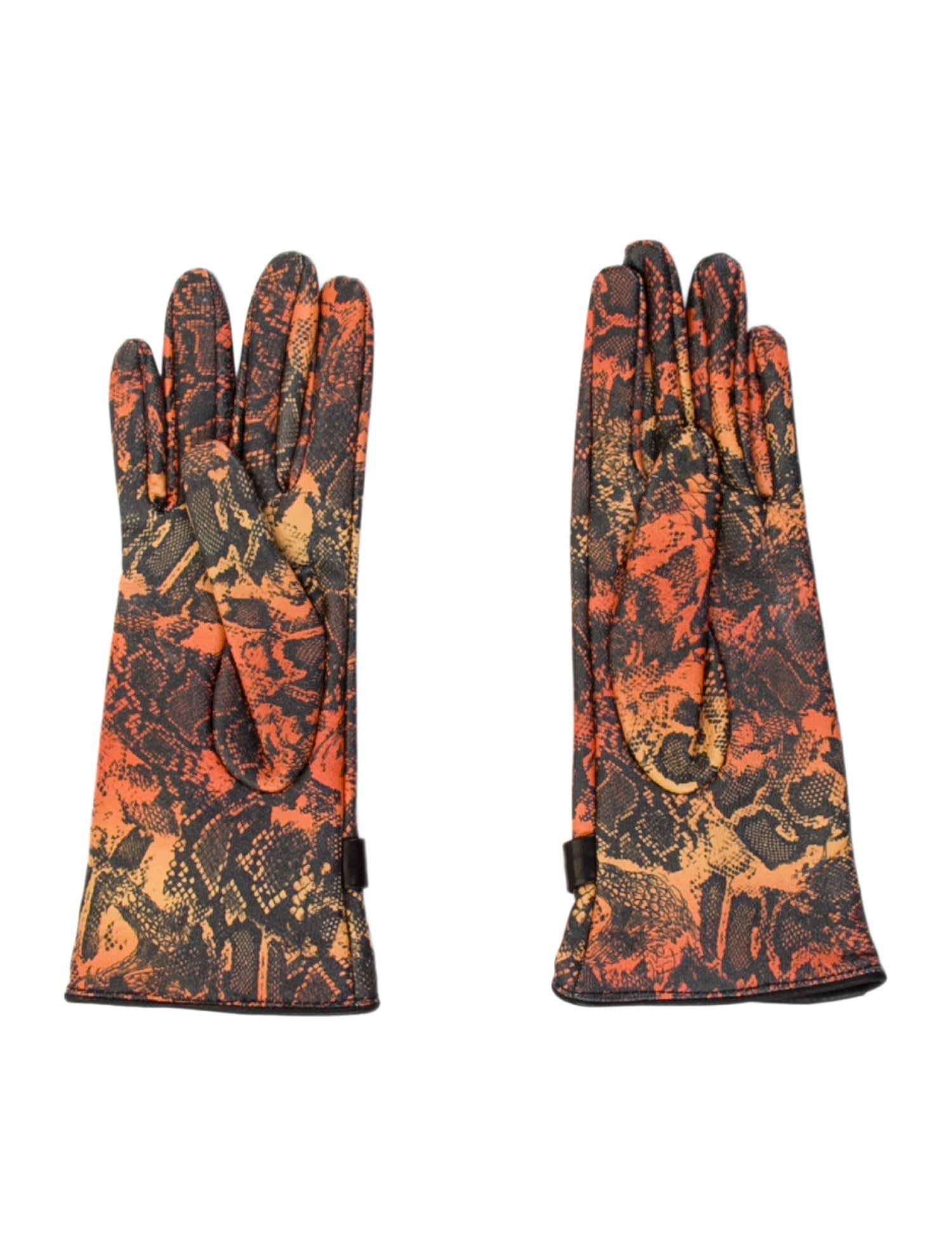 Marcell Von Berlin Animal Print Leather Gloves w/Tags