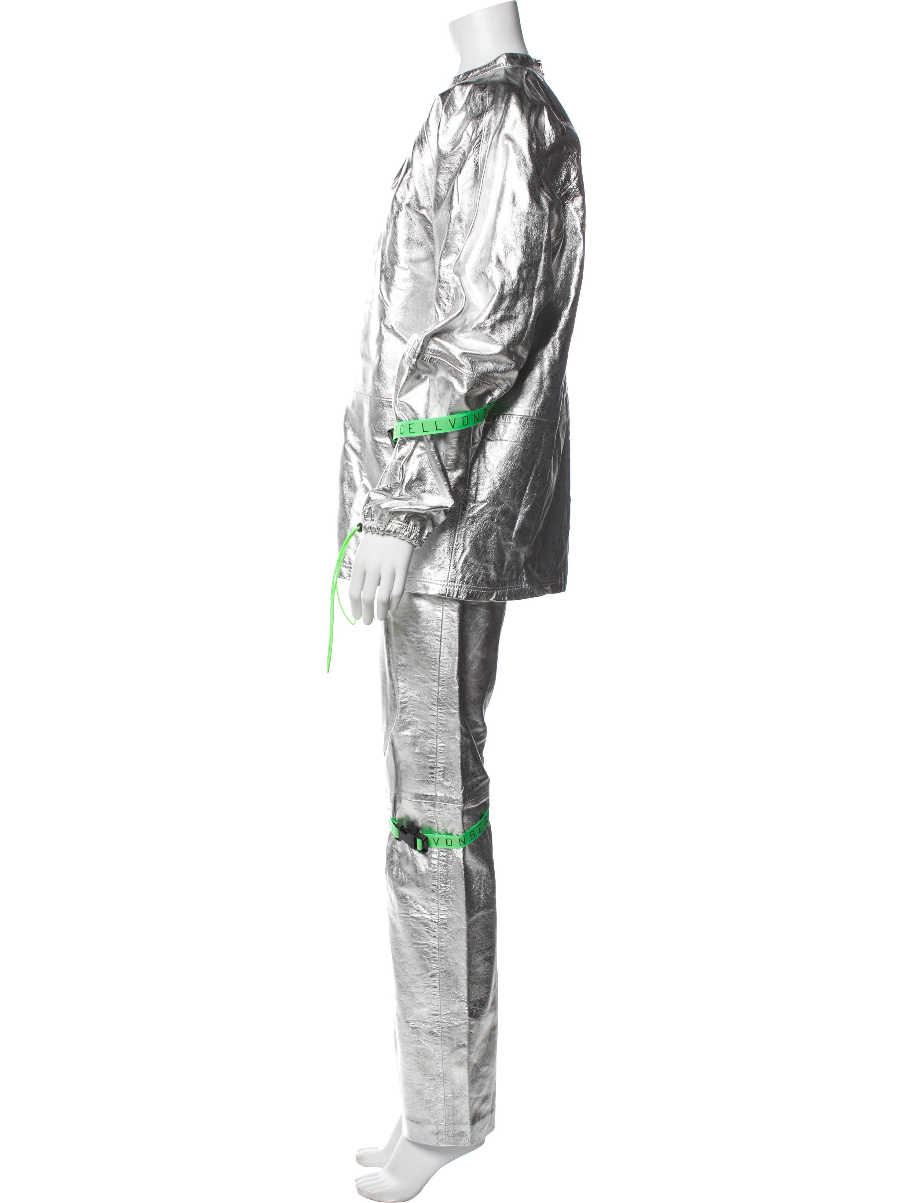 Marcell Von Berlin Lambskin Grosgrain Trim Pant Set