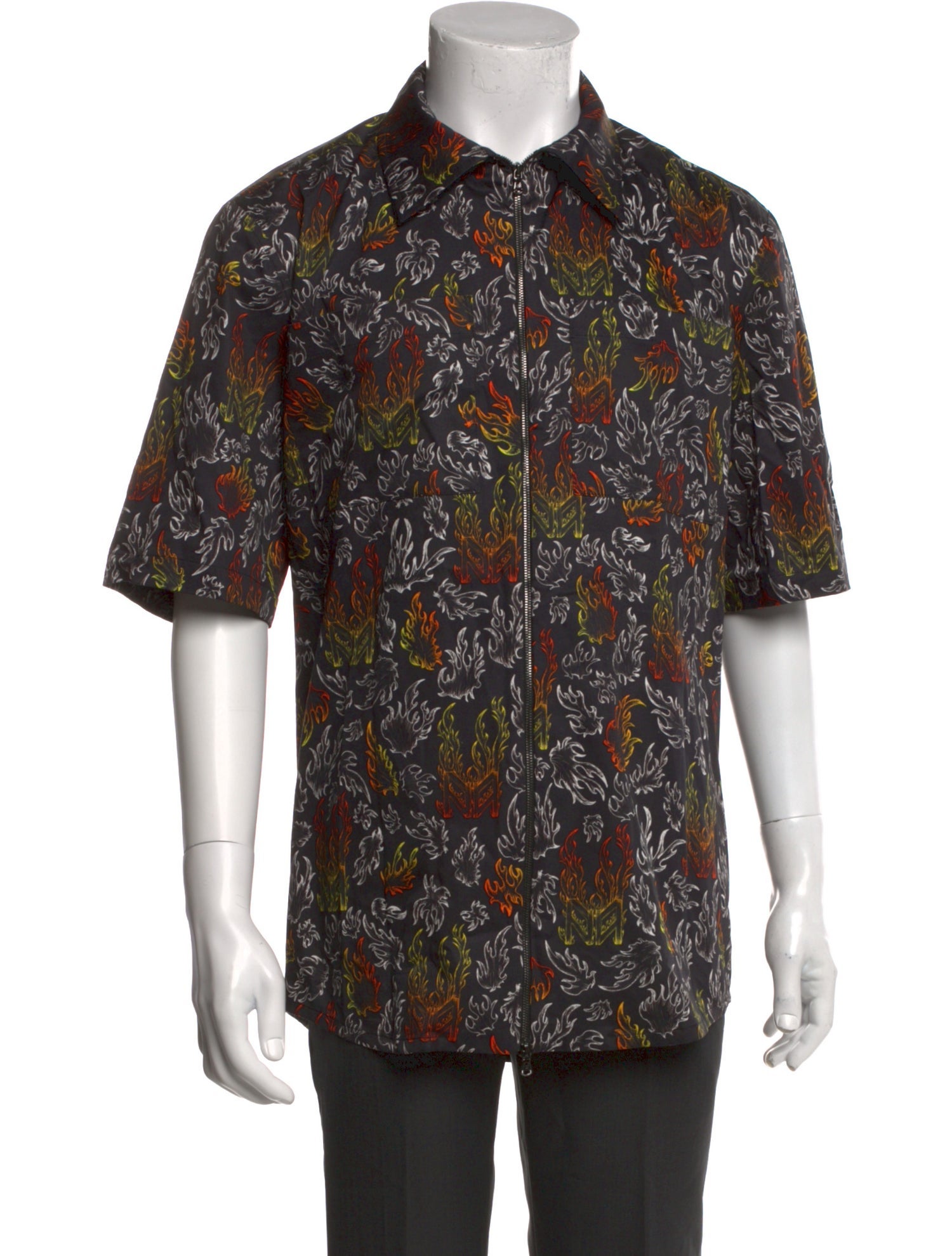 Marcell Von Berlin Floral Print Short Sleeve Shirt