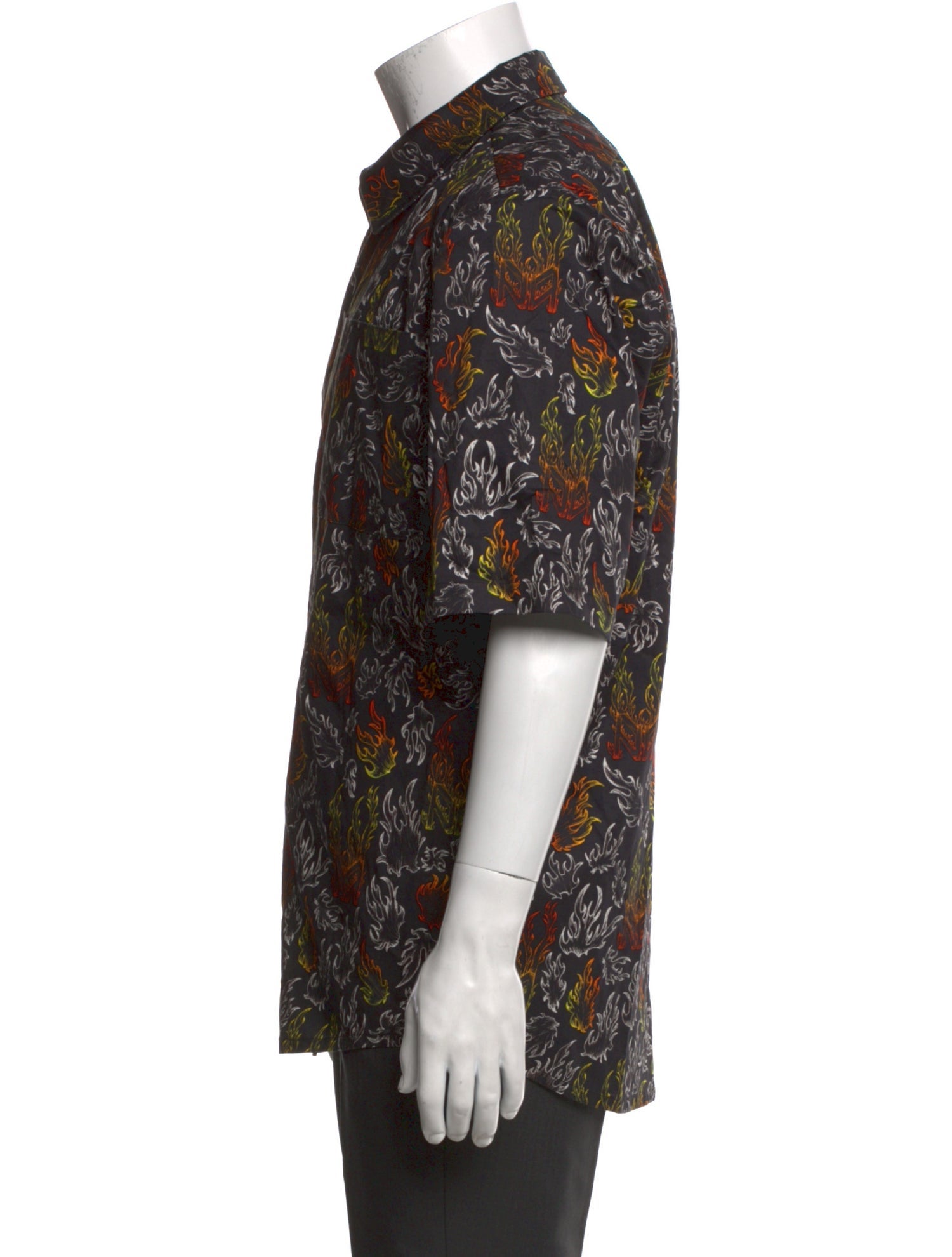 Marcell Von Berlin Floral Print Short Sleeve Shirt