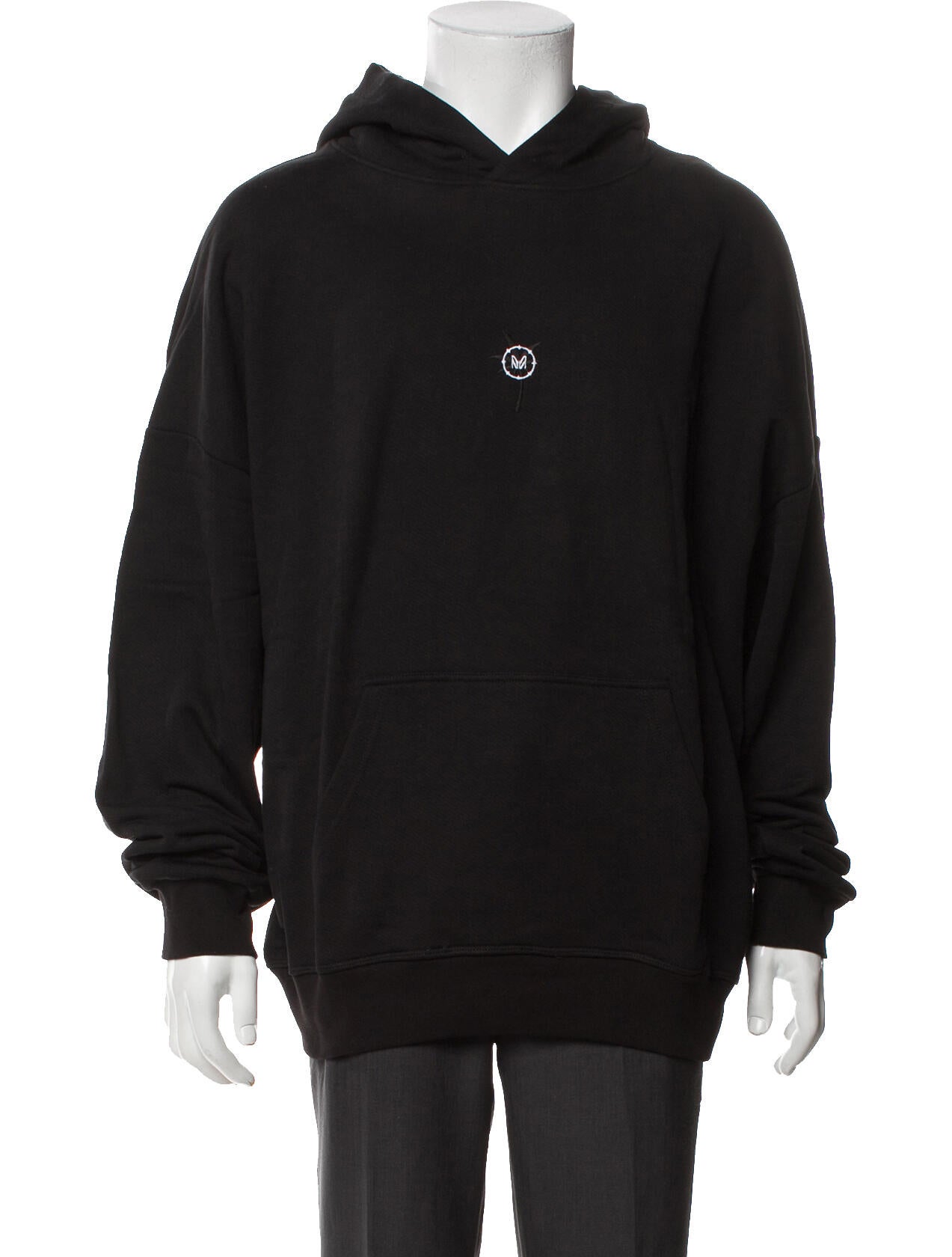 Marcell Von Berlin Graphic Print V-Neck Hoodie