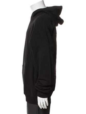 Marcell Von Berlin Graphic Print V-Neck Hoodie