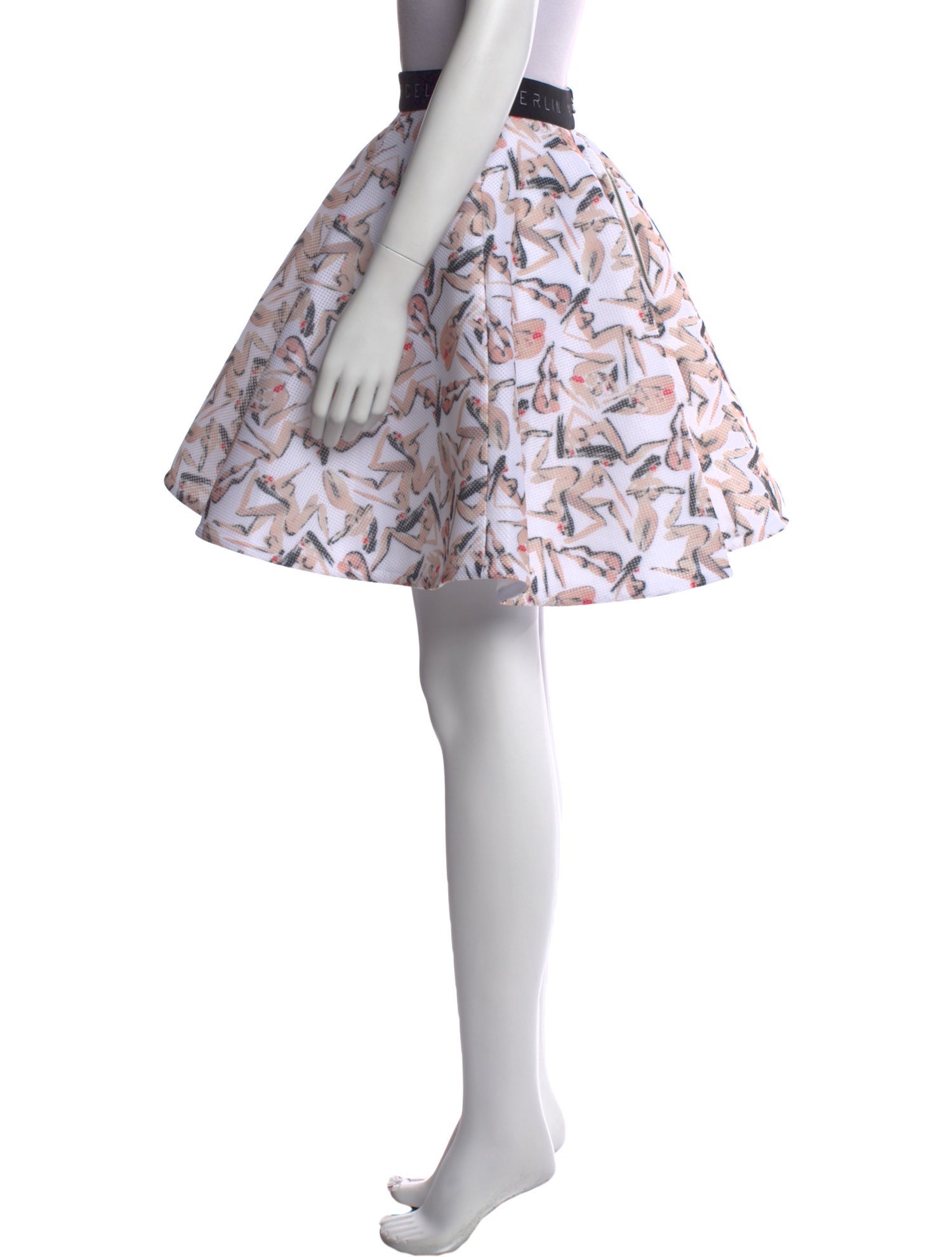 Marcell Von Berlin Printed Knee-Length Skirt w/ Tags