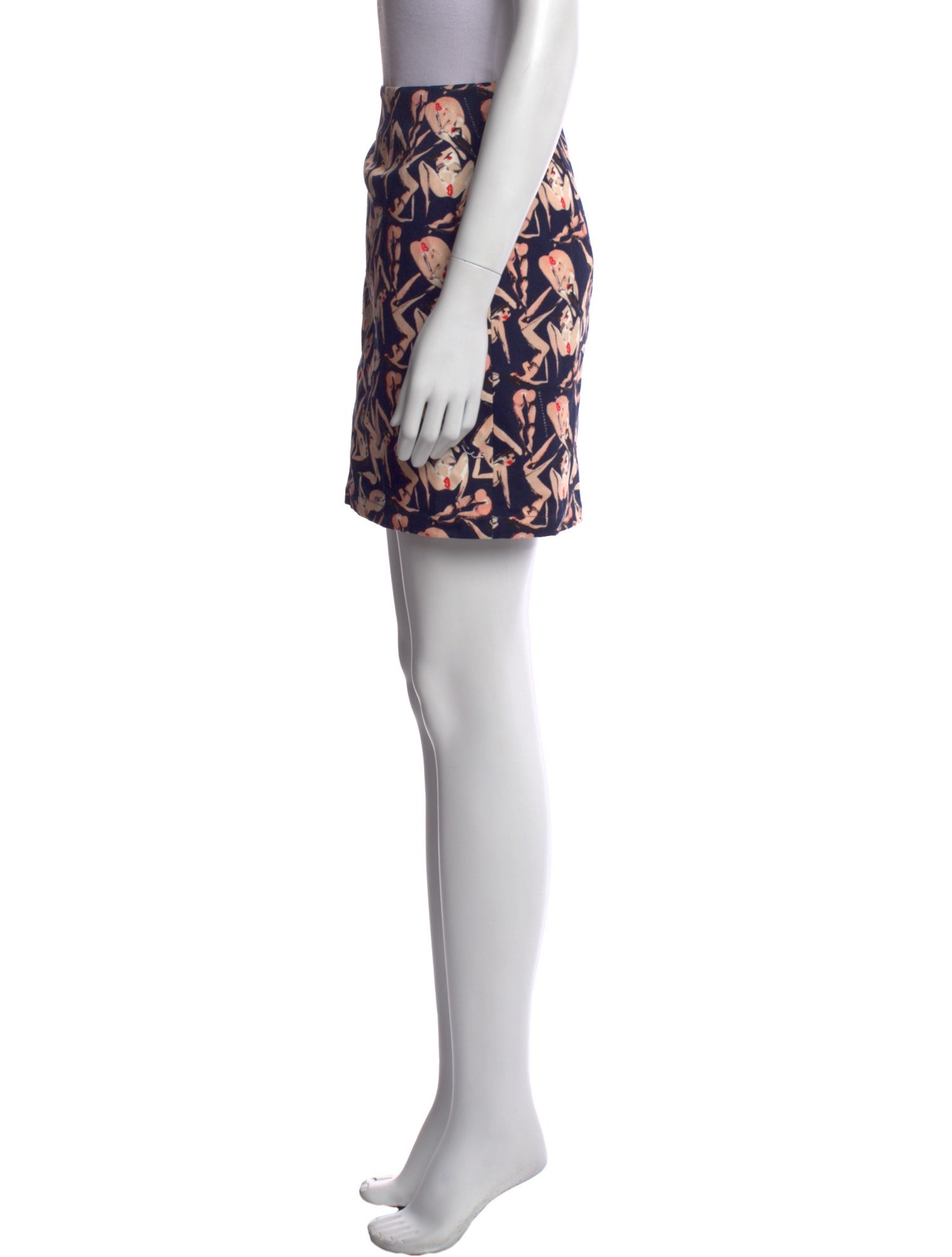 Marcell Von Berlin Printed Mini Skirt w/ Tags