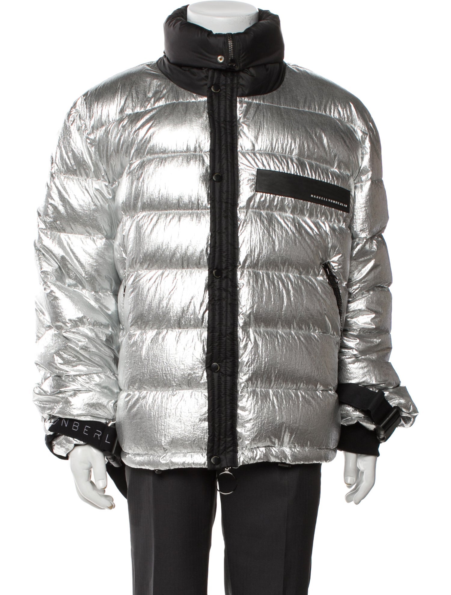 Marcell Von Berlin Striped Puffer Coat w/ Tags