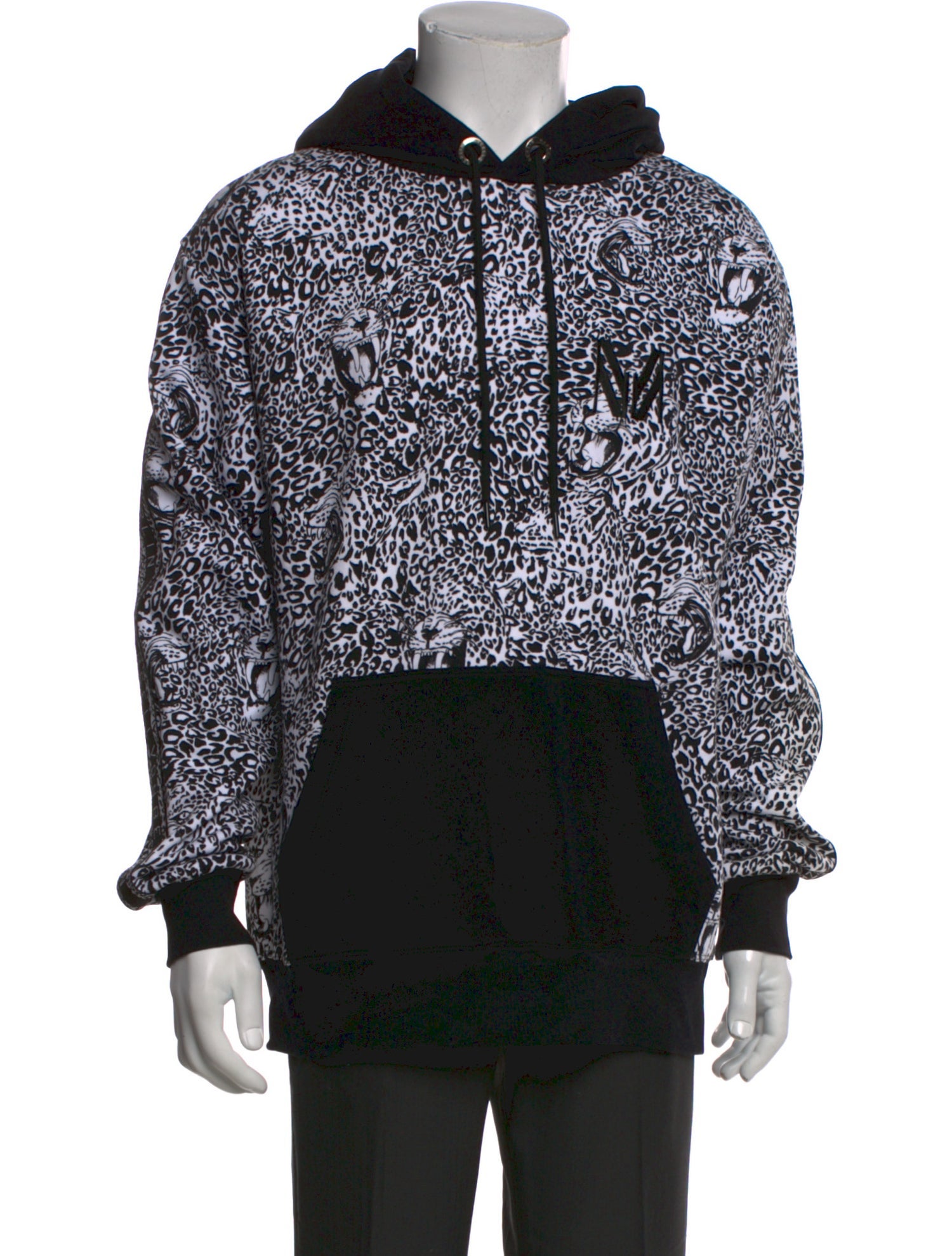 Marcell Von Berlin Animal Print Crew Neck Hoodie