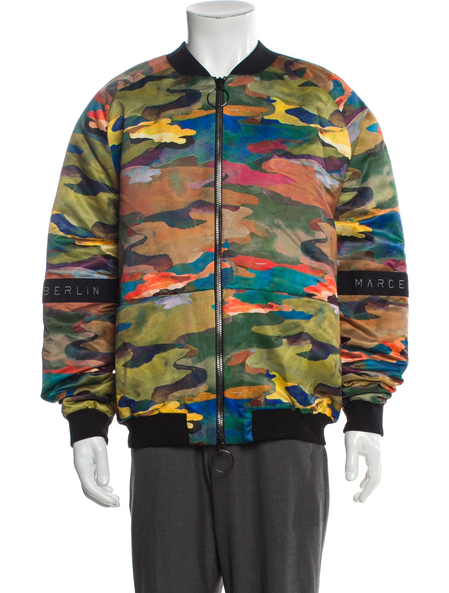 Marcell Von Berlin Printed Bomber Jacket w/ Tags