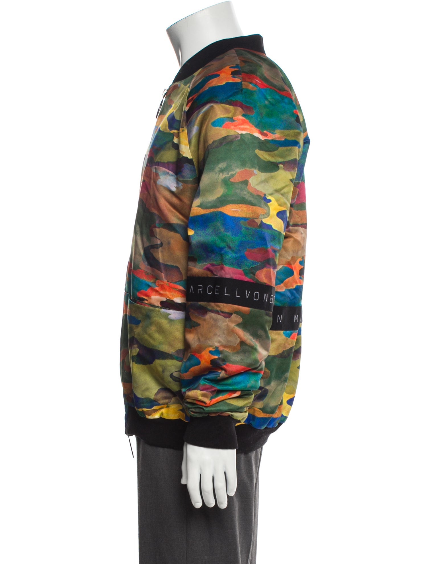 Marcell Von Berlin Printed Bomber Jacket w/ Tags