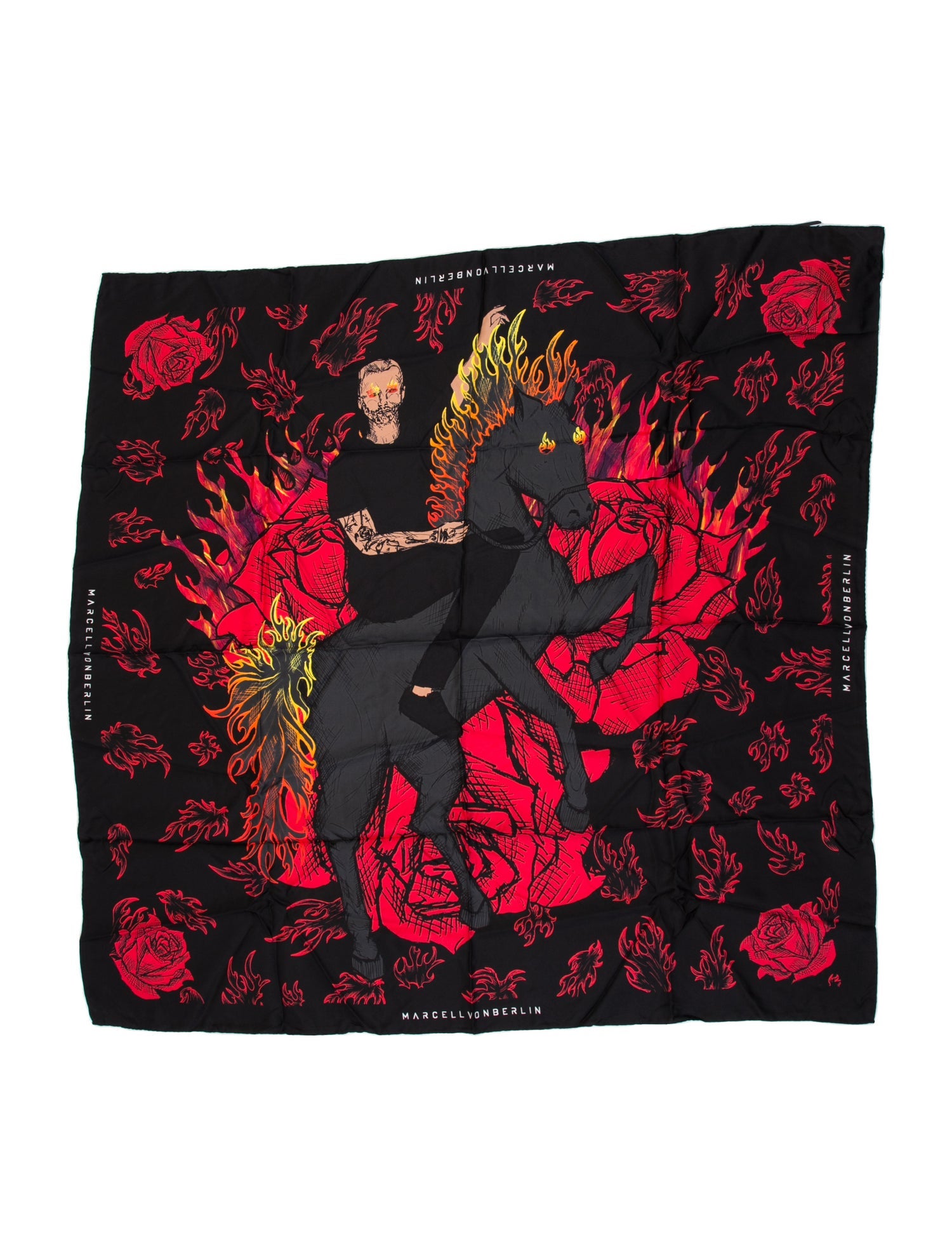 Marcell Von Berlin Silk Printed Scarf w/ Tags