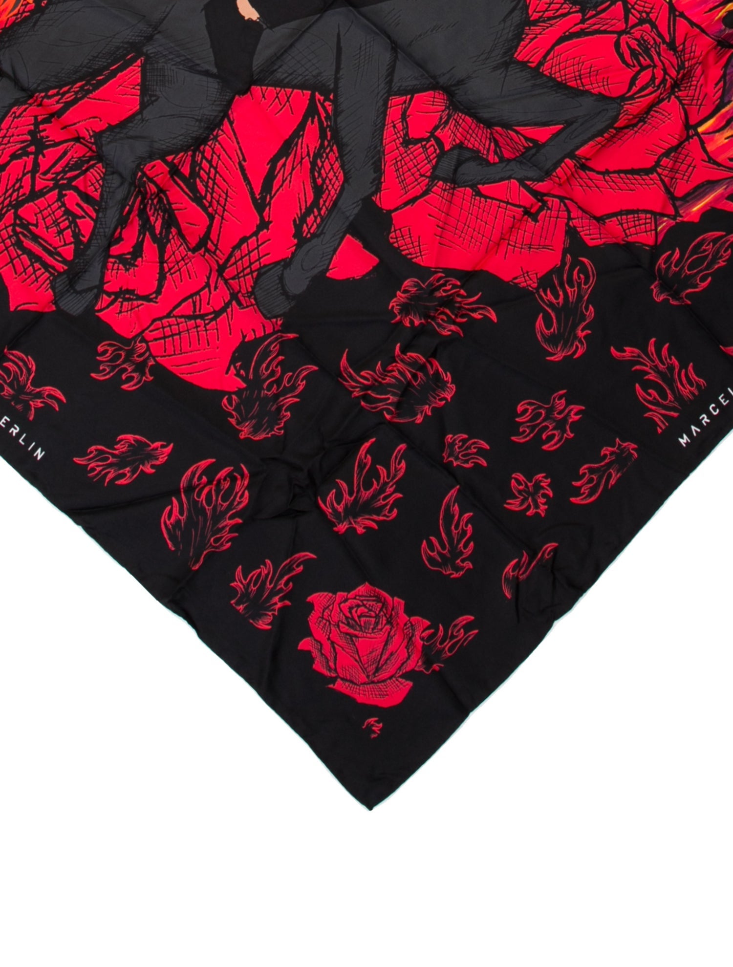 Marcell Von Berlin Silk Printed Scarf w/ Tags