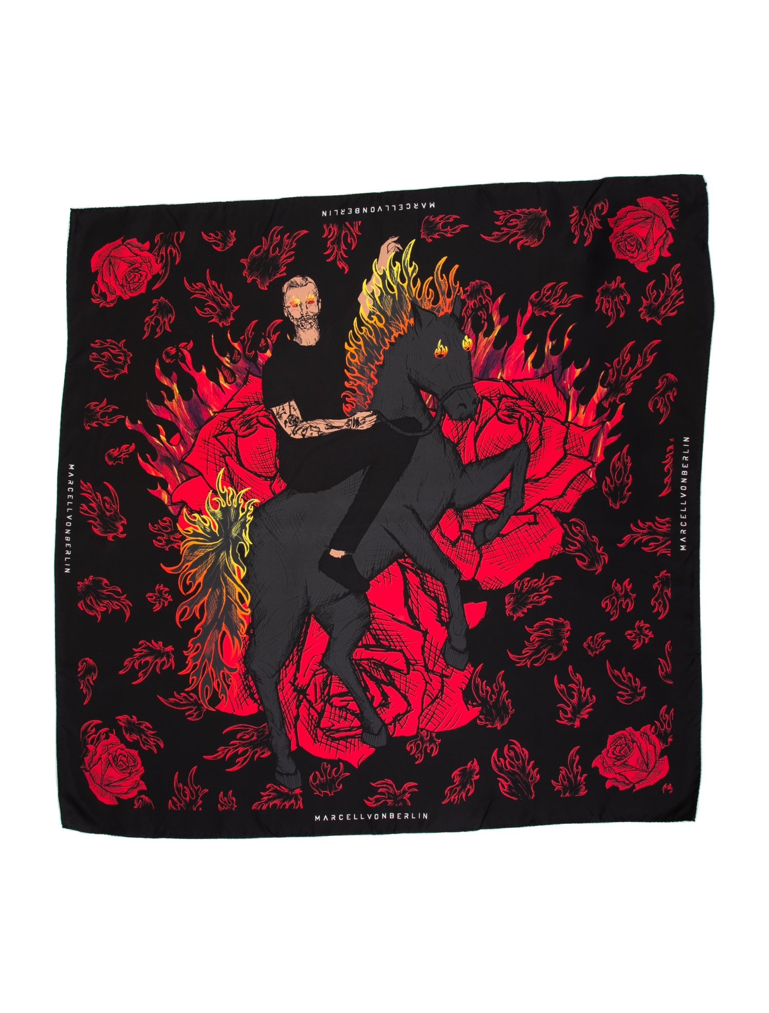 Marcell Von Berlin Silk Printed Scarf w/ Tags