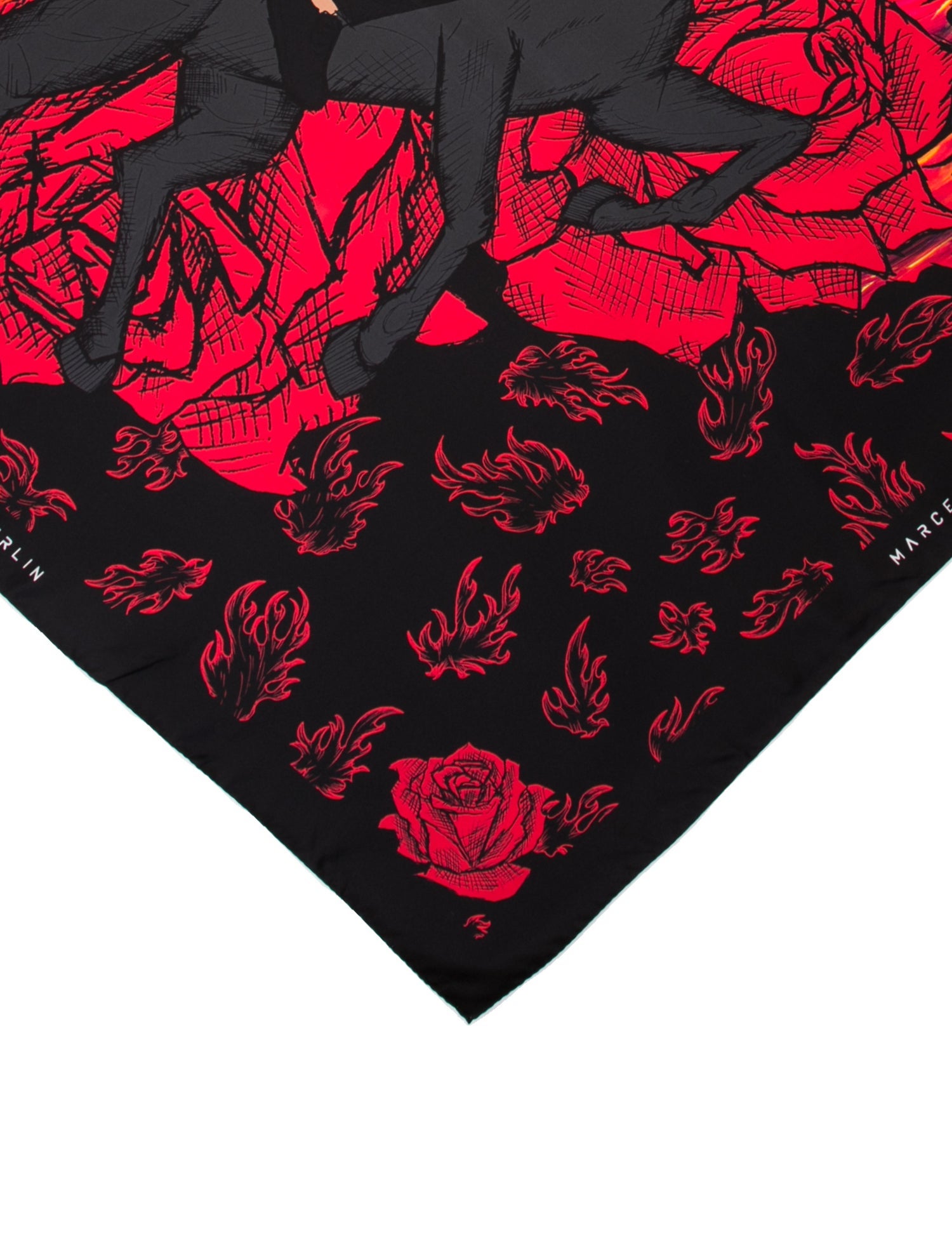 Marcell Von Berlin Silk Printed Scarf w/ Tags