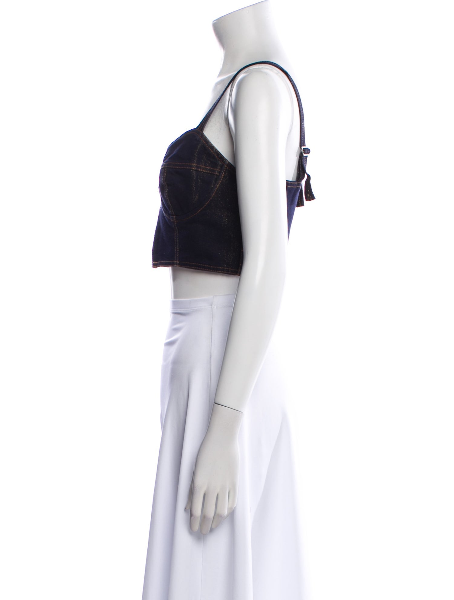 Marcell Von Berlin V-Neck Sleeveless Crop Top