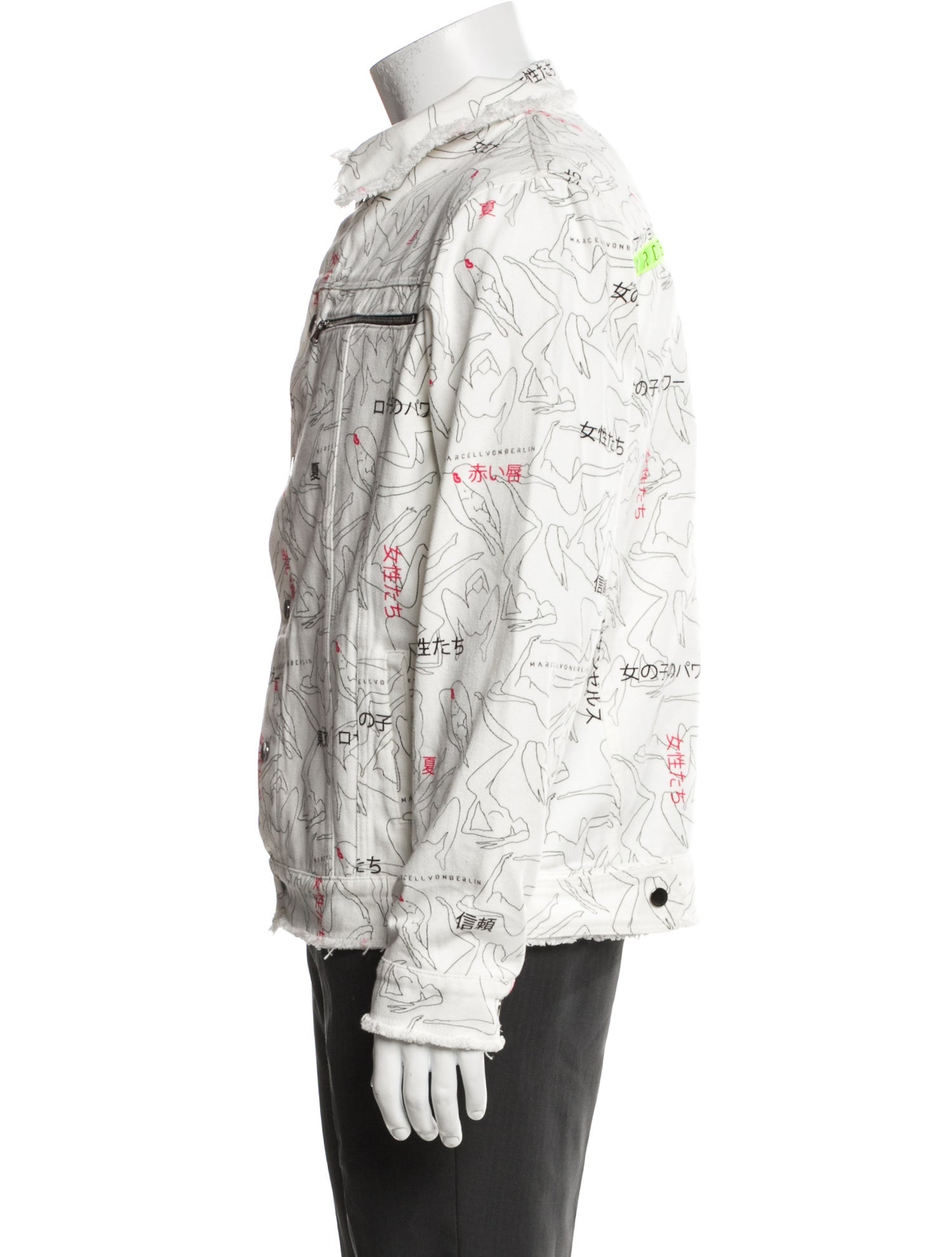 Marcell Von Berlin Printed Denim Jacket